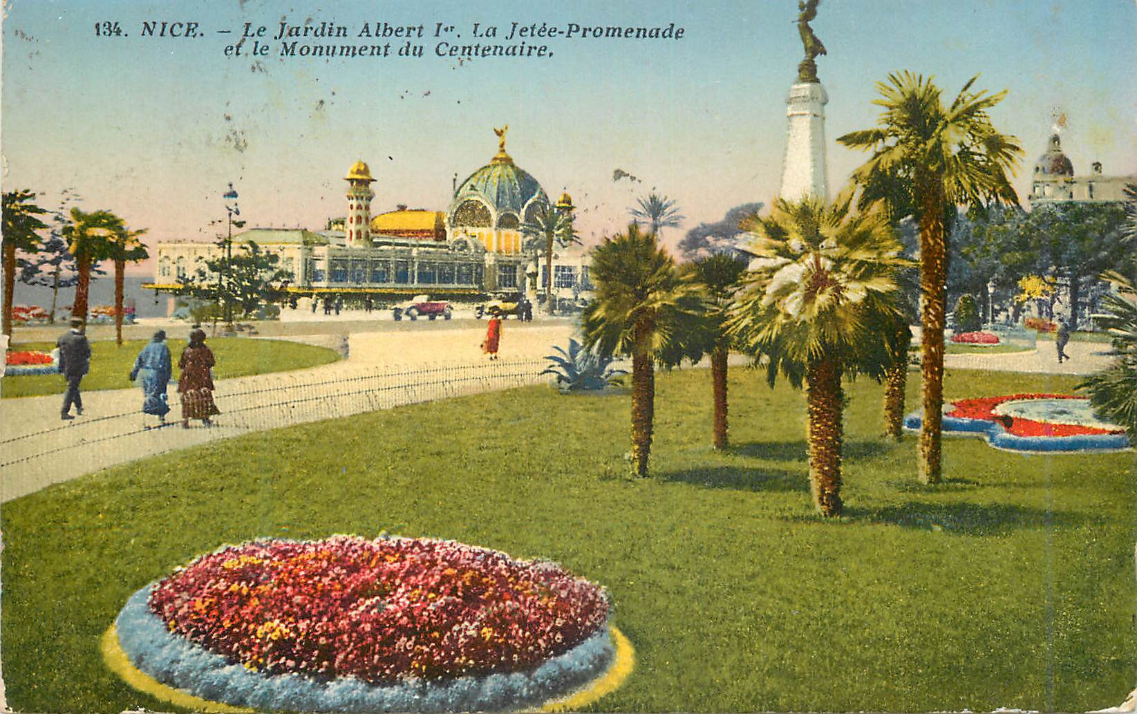 CPe Nice Le Jardin Albert I La Jetee Promenade et le Monument du Centenaire