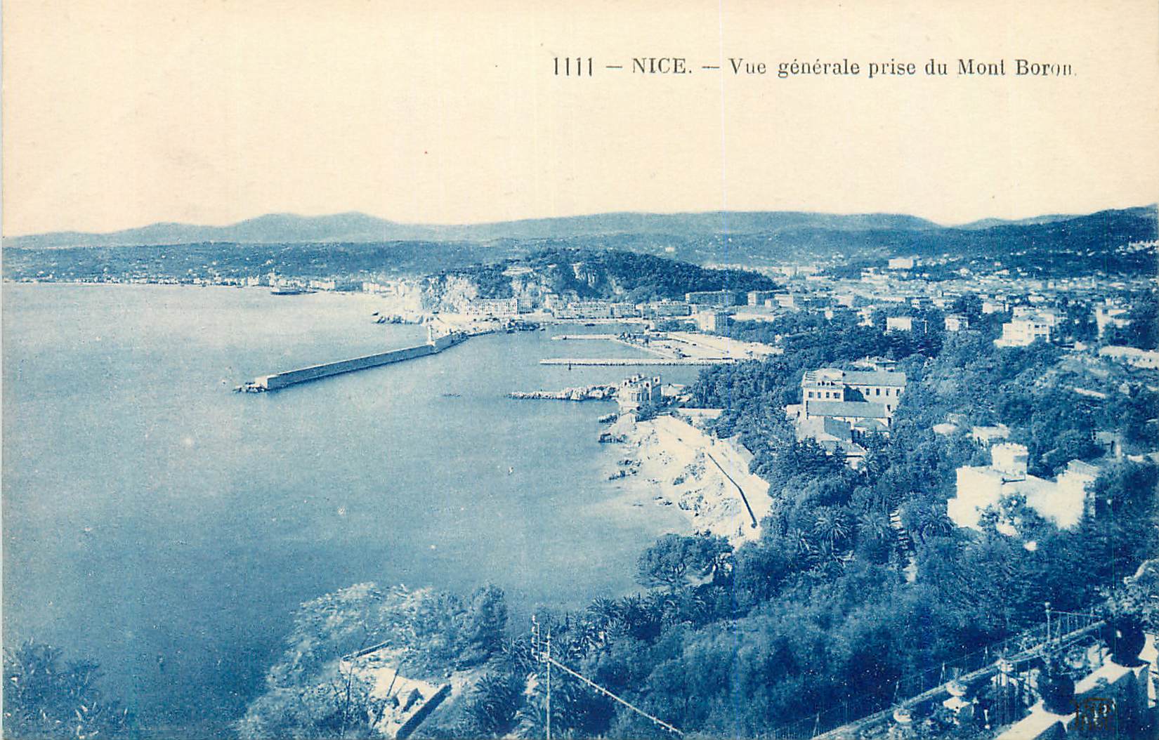 CPA Nice Vue generale prise du Mont Boron