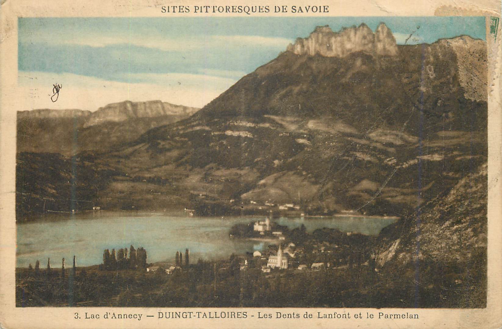 Lac d'Annecy — Duingt-Talloires — De Dents de Lanfont en het Parmelan — Pitske landschappen van Savoie