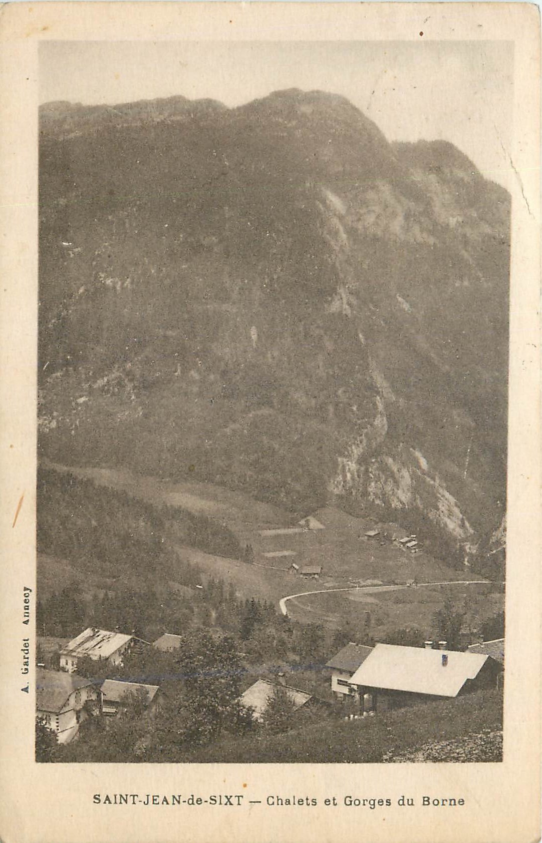 CPA Saint Jean de Sixt Chalets et Gorges du Borne