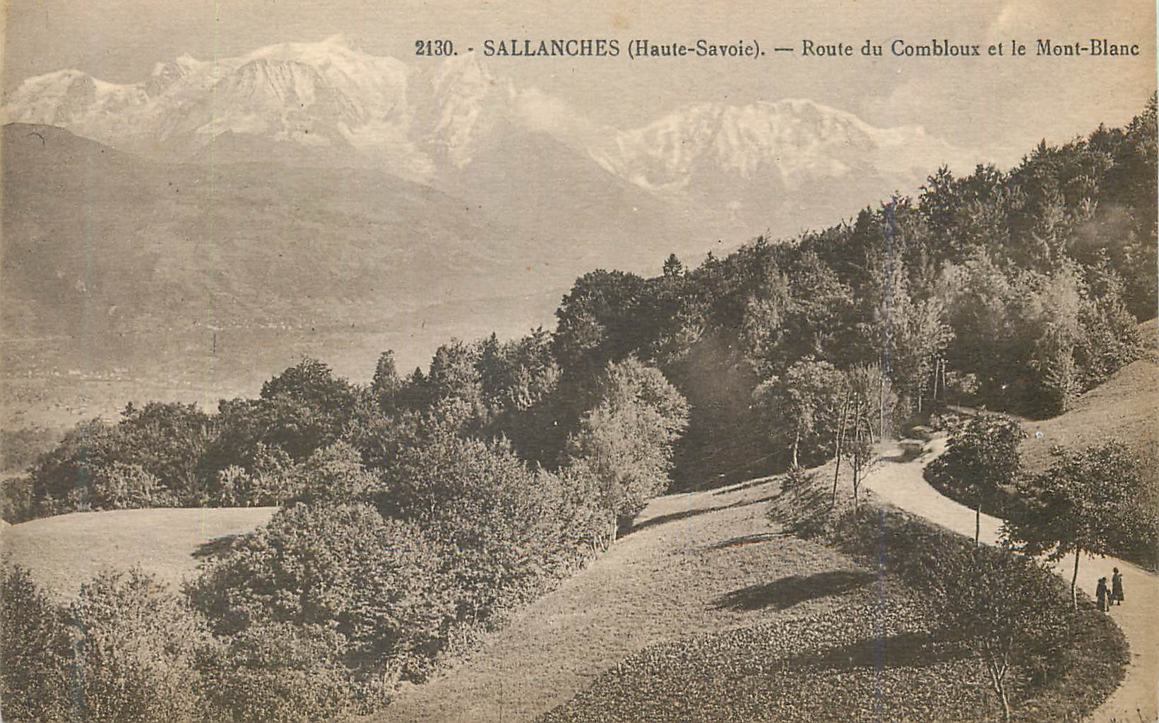 Sallanches (Haute-Savoie) — Route du Combloux et le Mont-Blanc — n° 2130