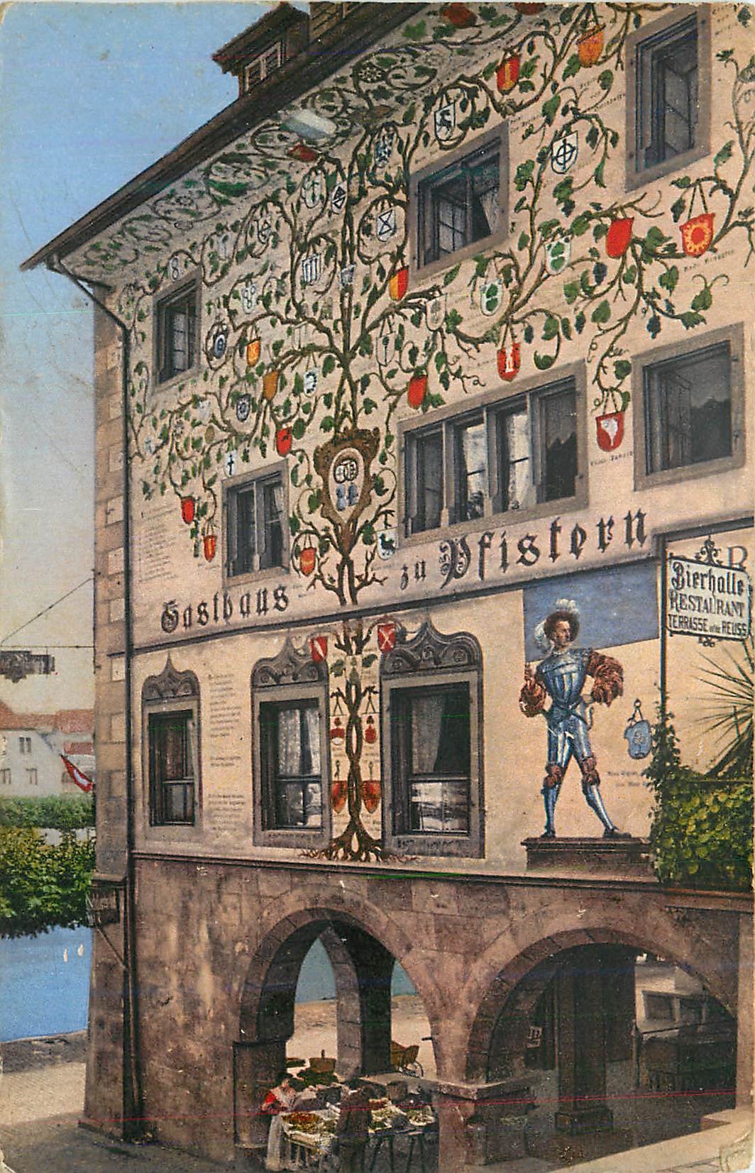 CPM Luzern Gasthaus zu Plistern E Goetz Kunstanstalt Luzern