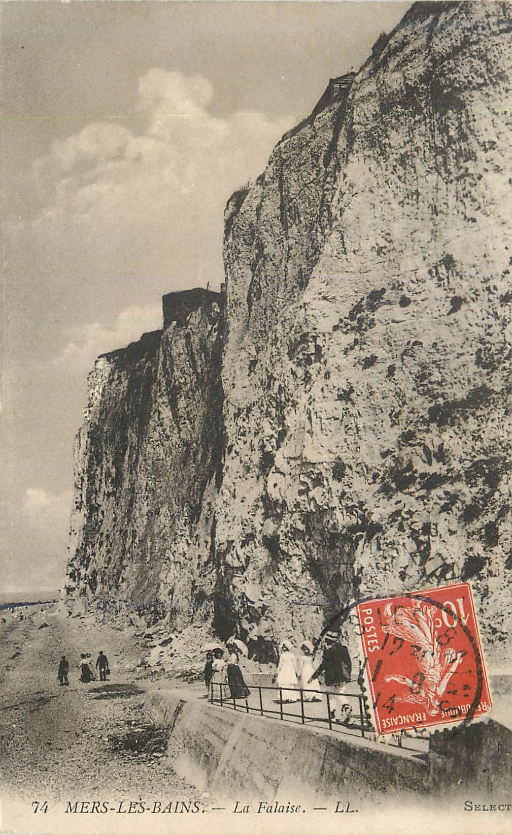 CPA Mers les Bains La Falaise