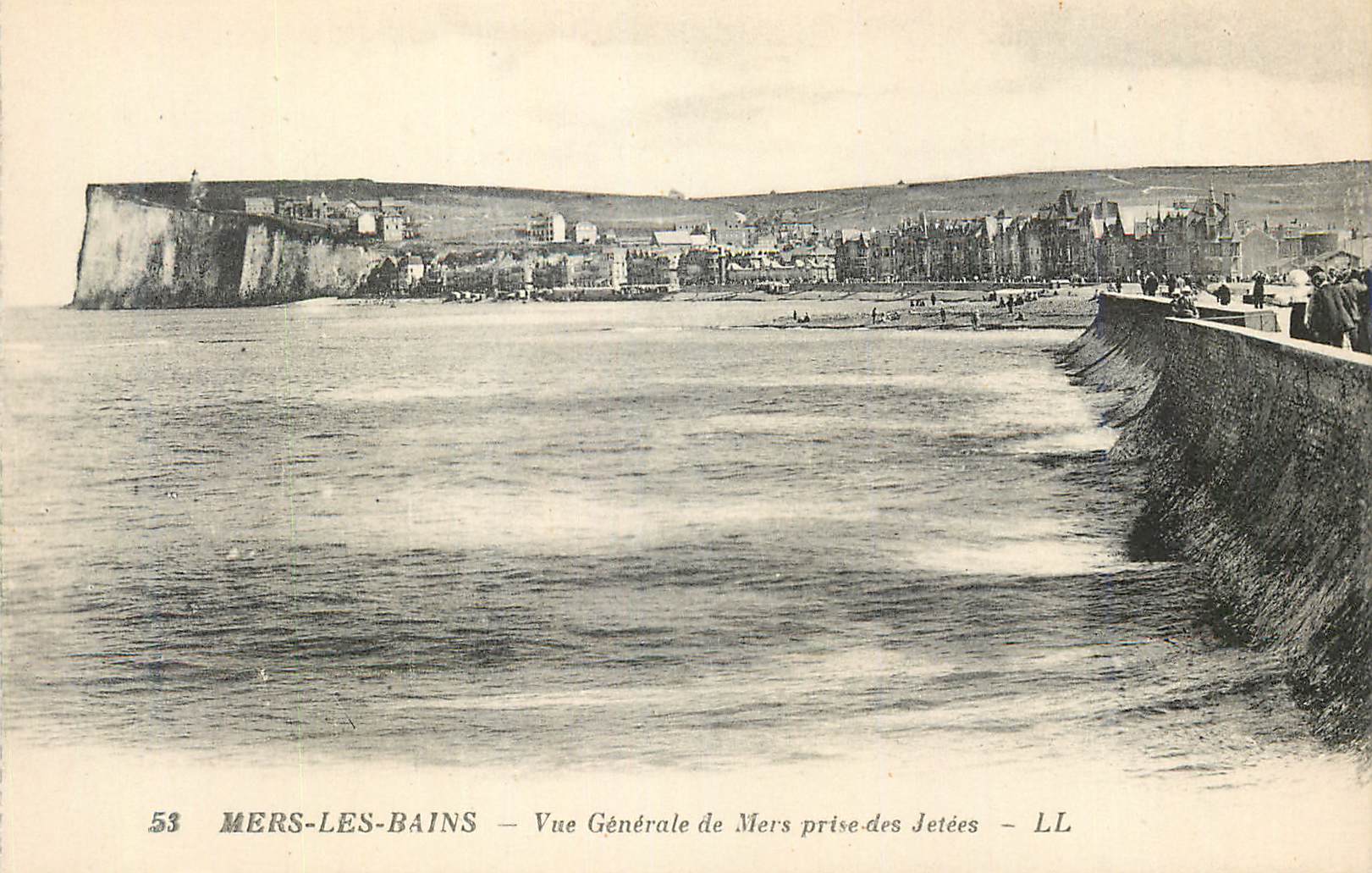 CPA Mers les Bains Vue generale de Mers prise des Jetees