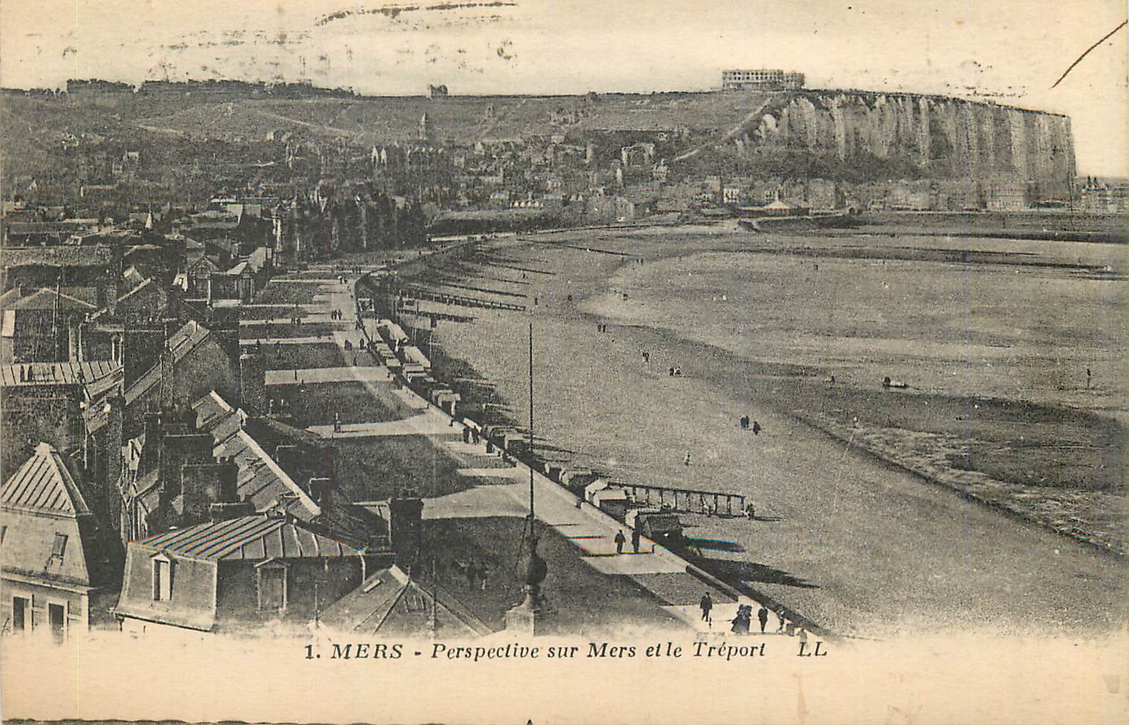 CPA Mers Perspective sur Mers et le Treport