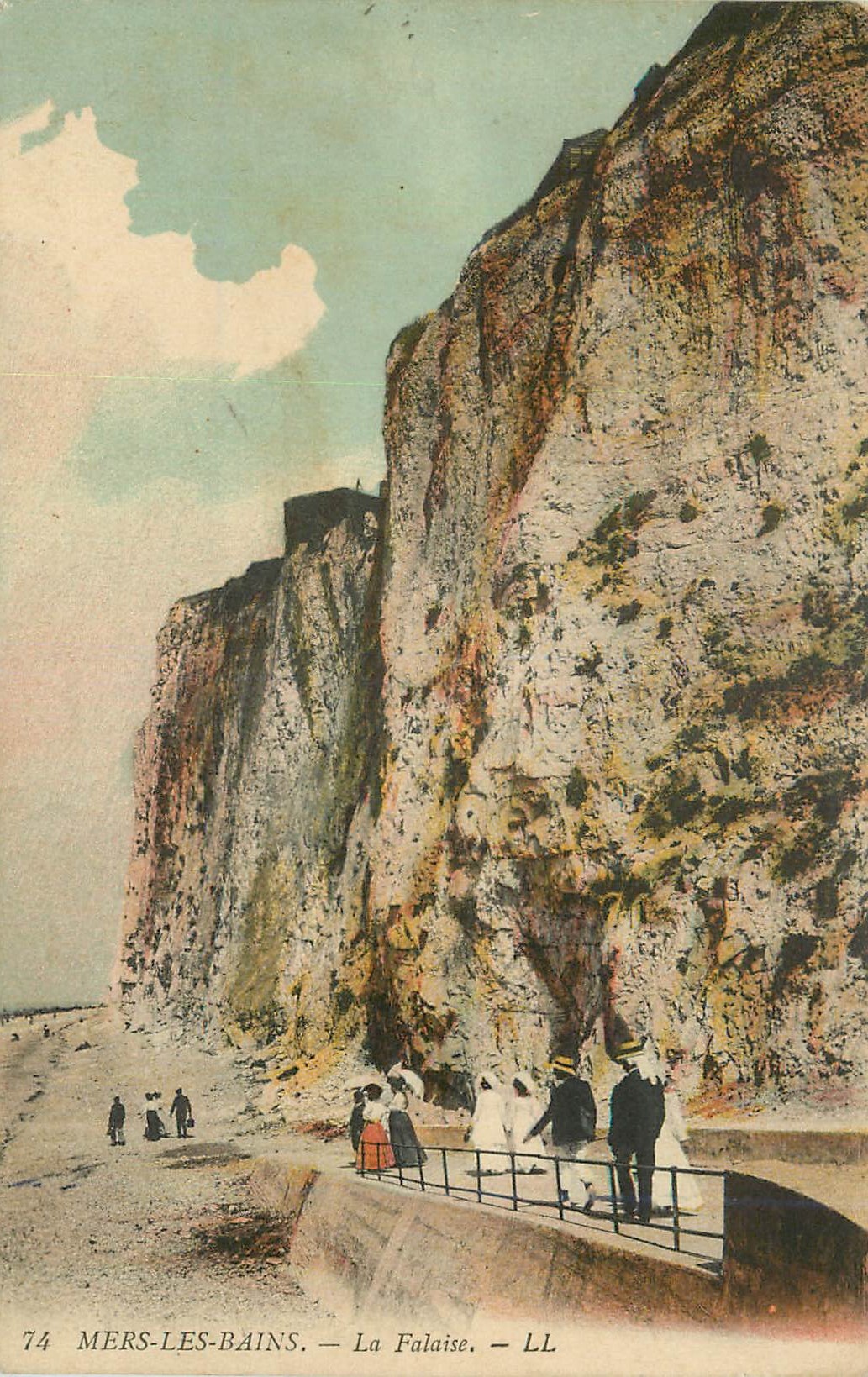CPA Mers les Bains La Falaise