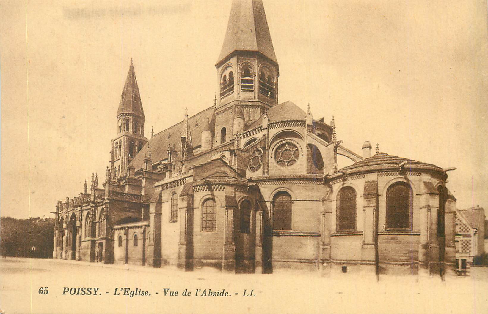 CPA Poissy L eglise Vue de l Abside