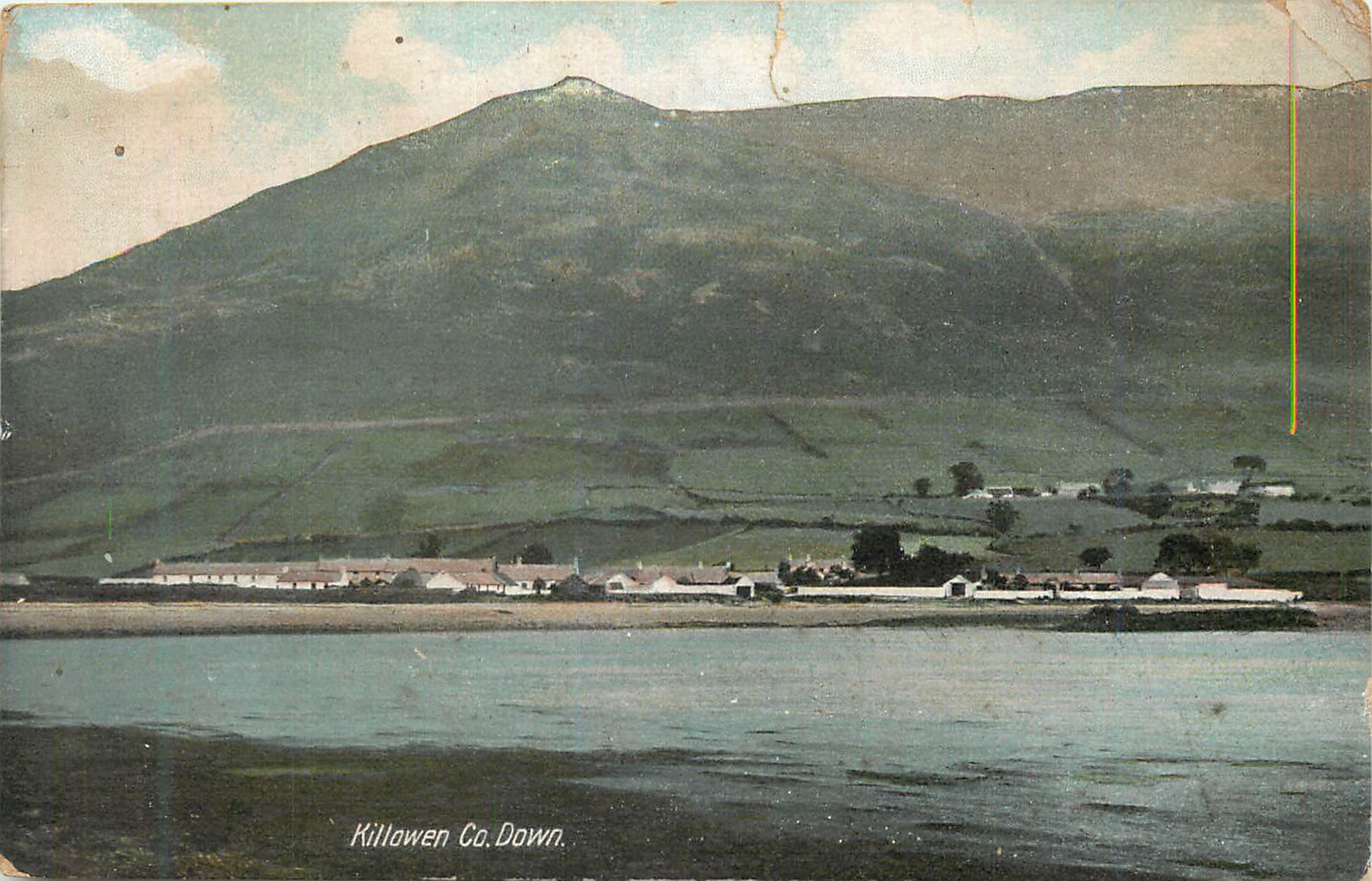 Killowen Co. Down — Blick auf das Tal und den Mount Killowen