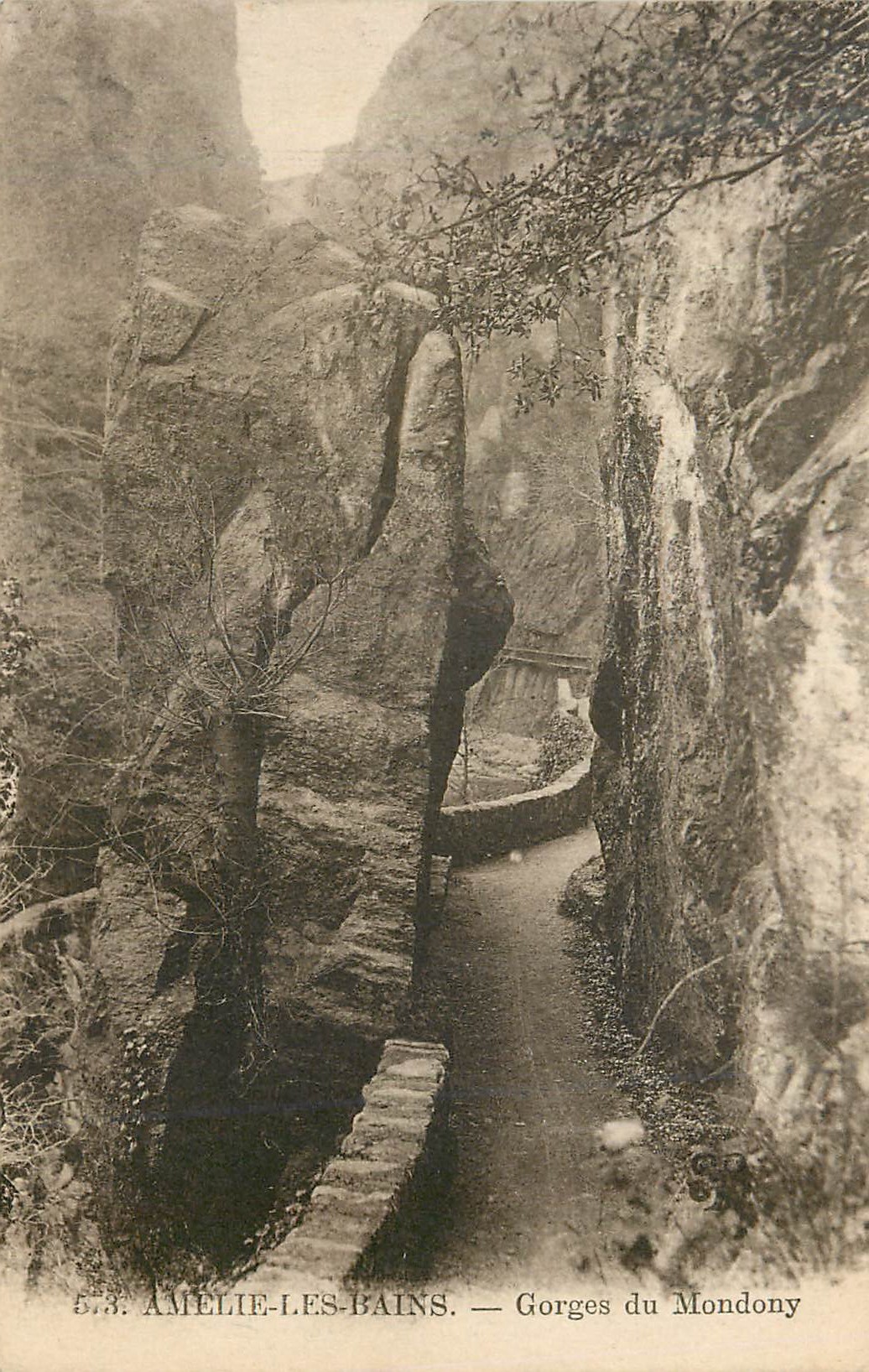 CPA Amelie les Bains Gorges du Mondony