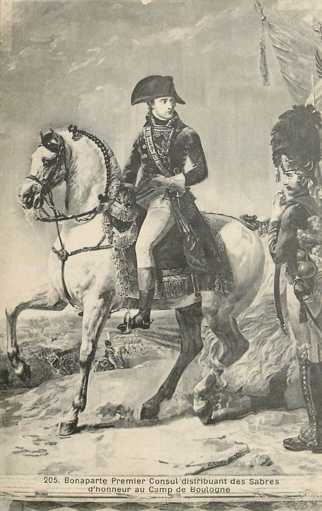 CPA Bonaparte Premier Consul distribuant des Sabres d honneur au Camp de Boulogne Napoleon 1er
