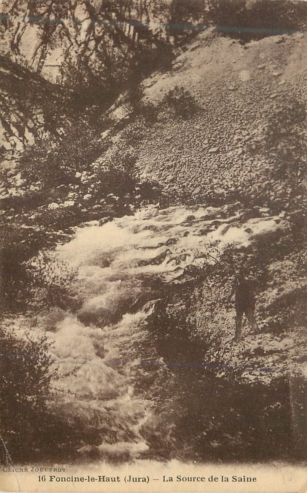 Foncine-le-Haut (Jura) — La Fuente de la Saine — Cliché Jourfroy
