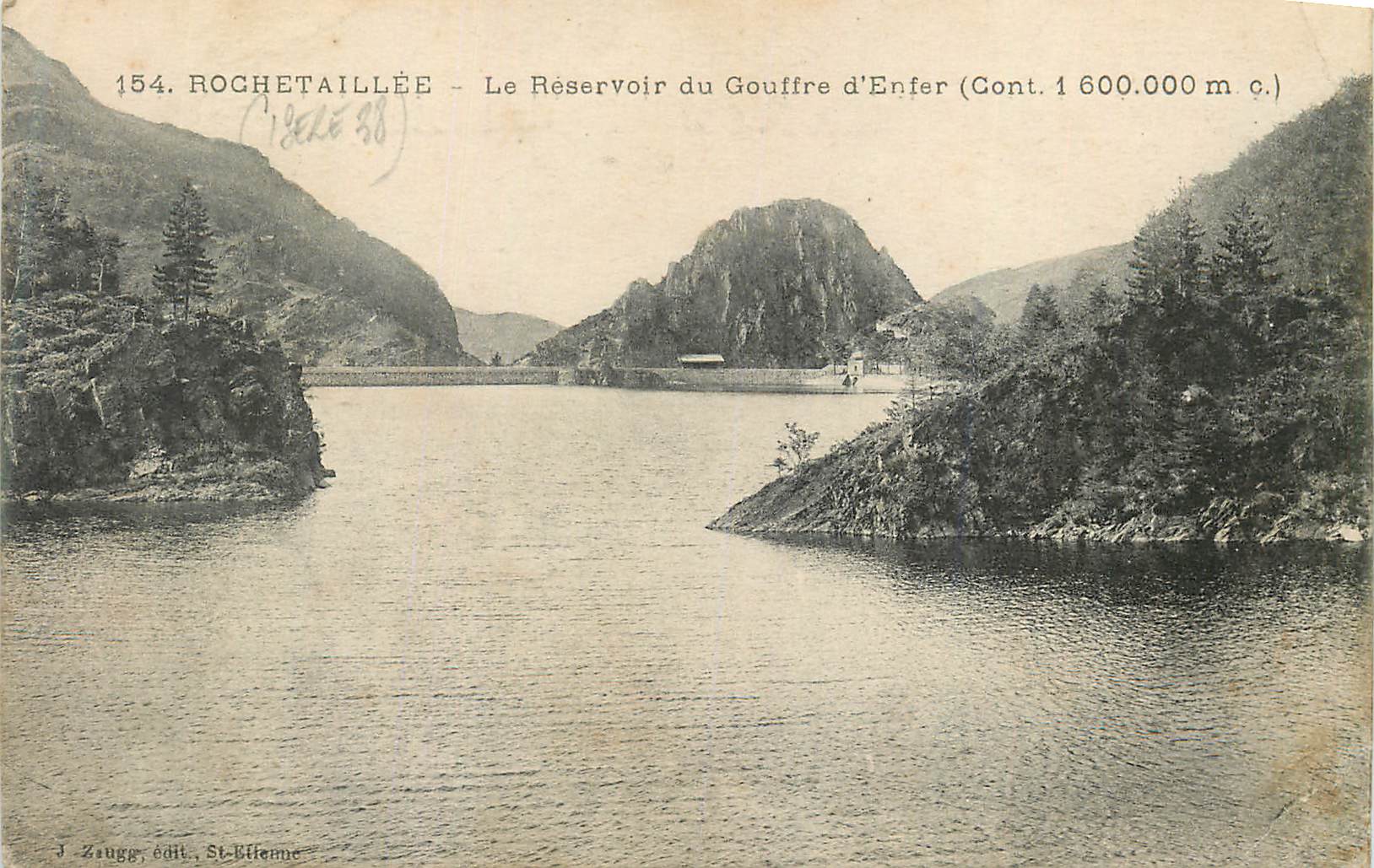 CPA Rochetaillee Le Reservoir du Gouffre d Enfer
