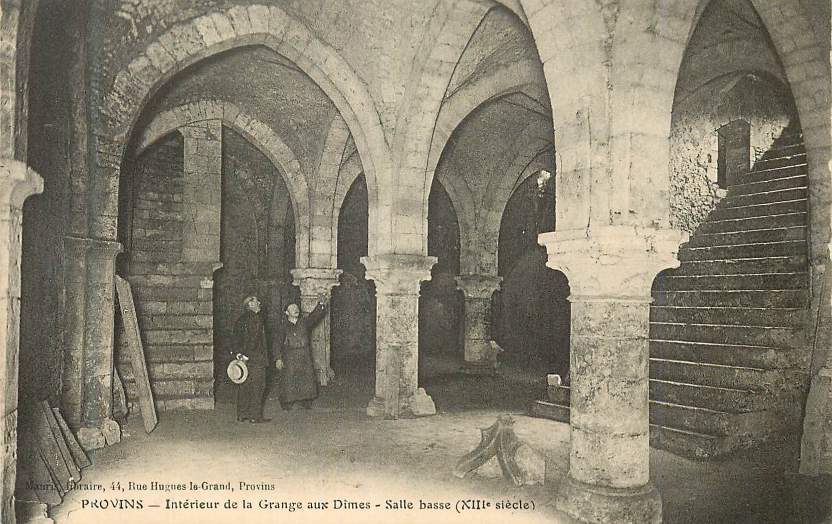 Provins — Innenraum der Grange aux Dîmes — Untere Halle (13. Jahrhundert)