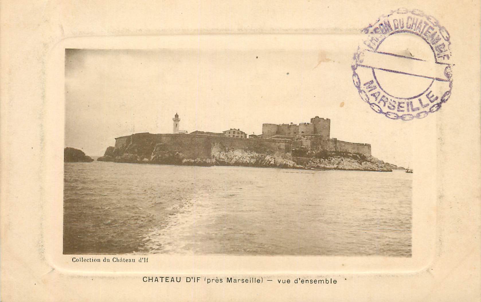 CPA Collection de Chateau d If Chateau d If pres Marseille vue d ensemble