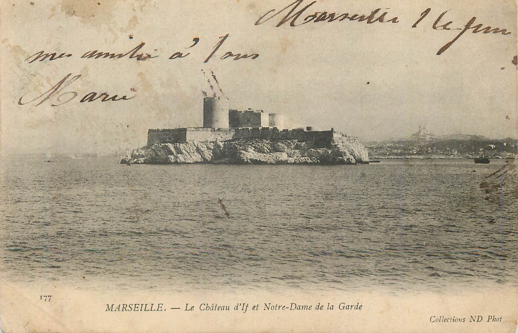 CPA Marseille Le Chateau d If et Notre Dame de la Garde