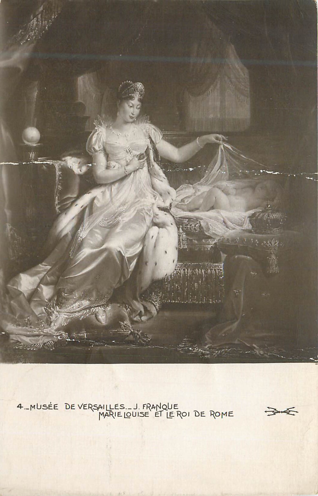 CPA Musee de Versailles J Franquee Marie Louise et le Roi de Rome