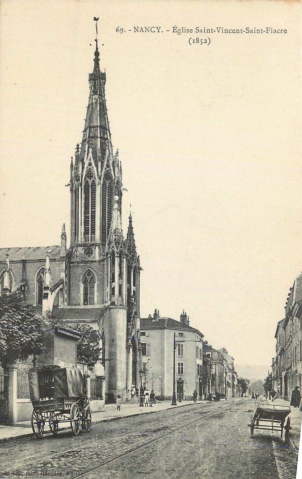 CPA Nancy Eglise Saint Vincent Saint Fiacre