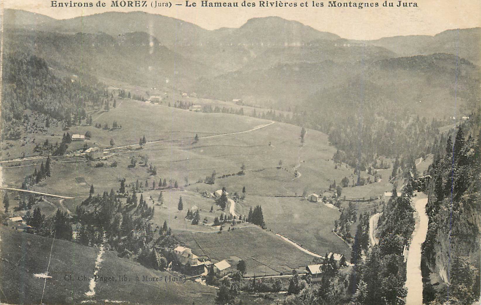 CPA Environs de Morez Jura Le Hameau des Rivieres et les Montagnes du Jura