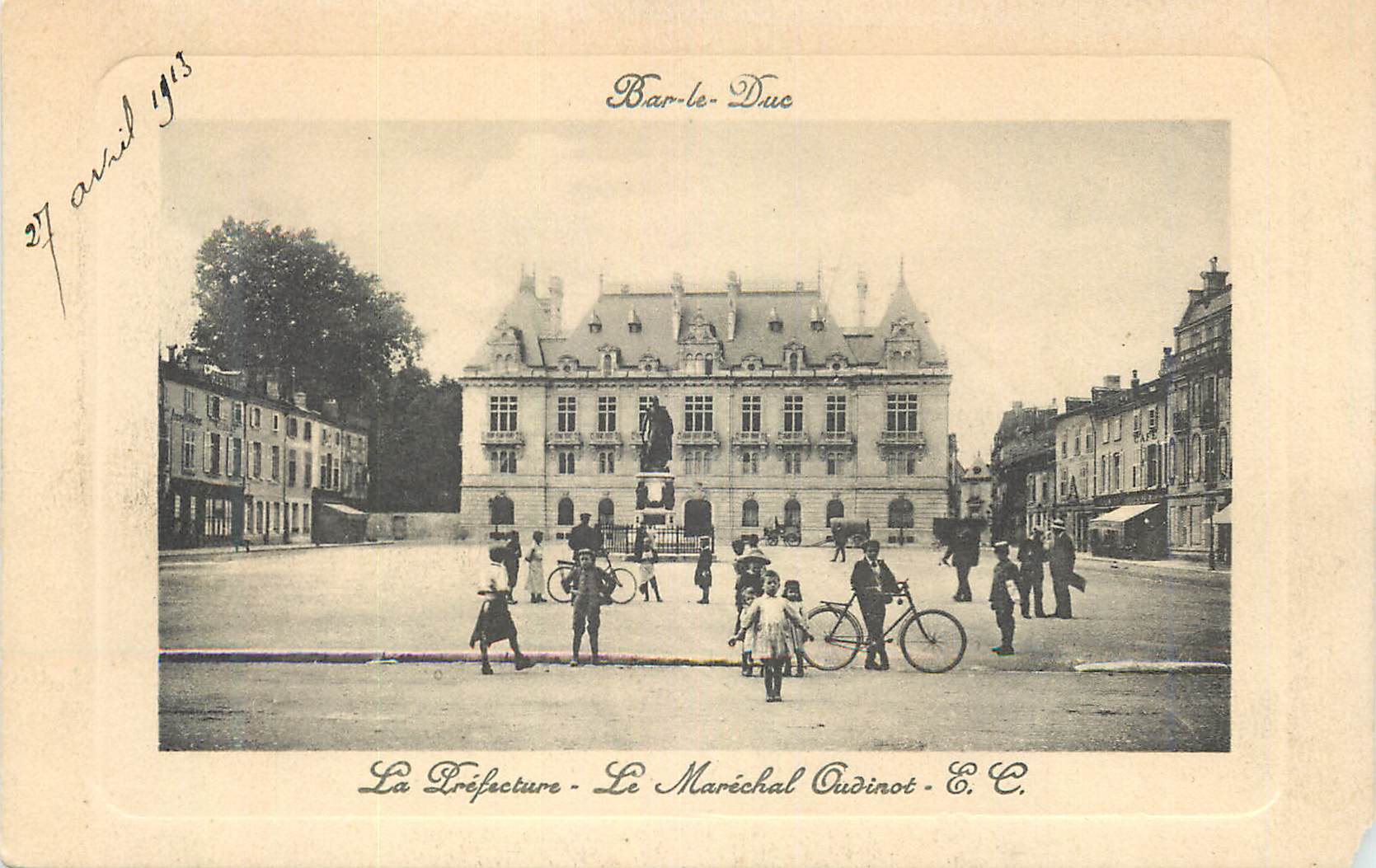 CPA Bar le Duc La Prefecture Le Marichal Oudinot Velo Cycle
