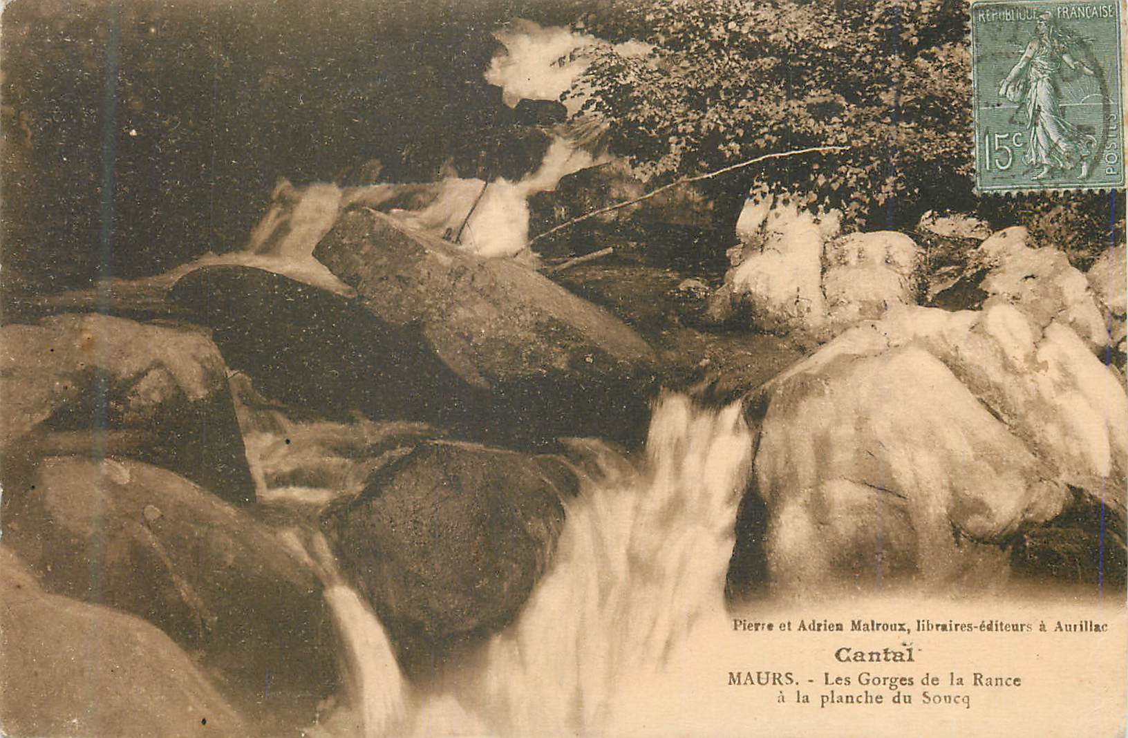 CPA Cantal Maurs Les Gorges de la Rance a la plancge du Soneg