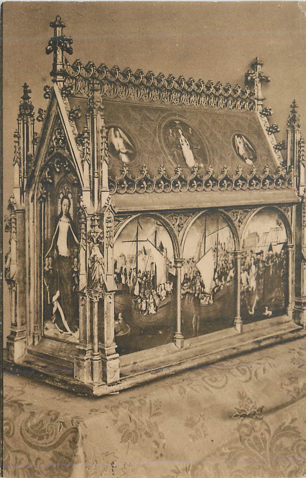 CPA La Chasse de Sainte Ursule Reliquienkastchen des berligen Ursula Bruges Hopital Saint Jean