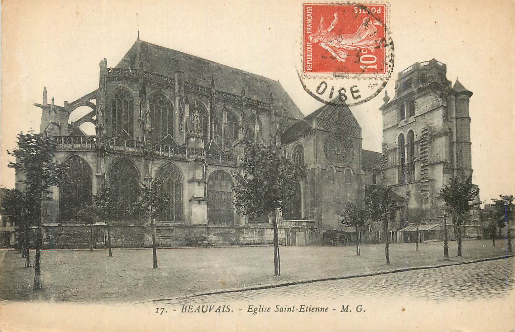 CPA Beauvais Eglise Saint Etienne