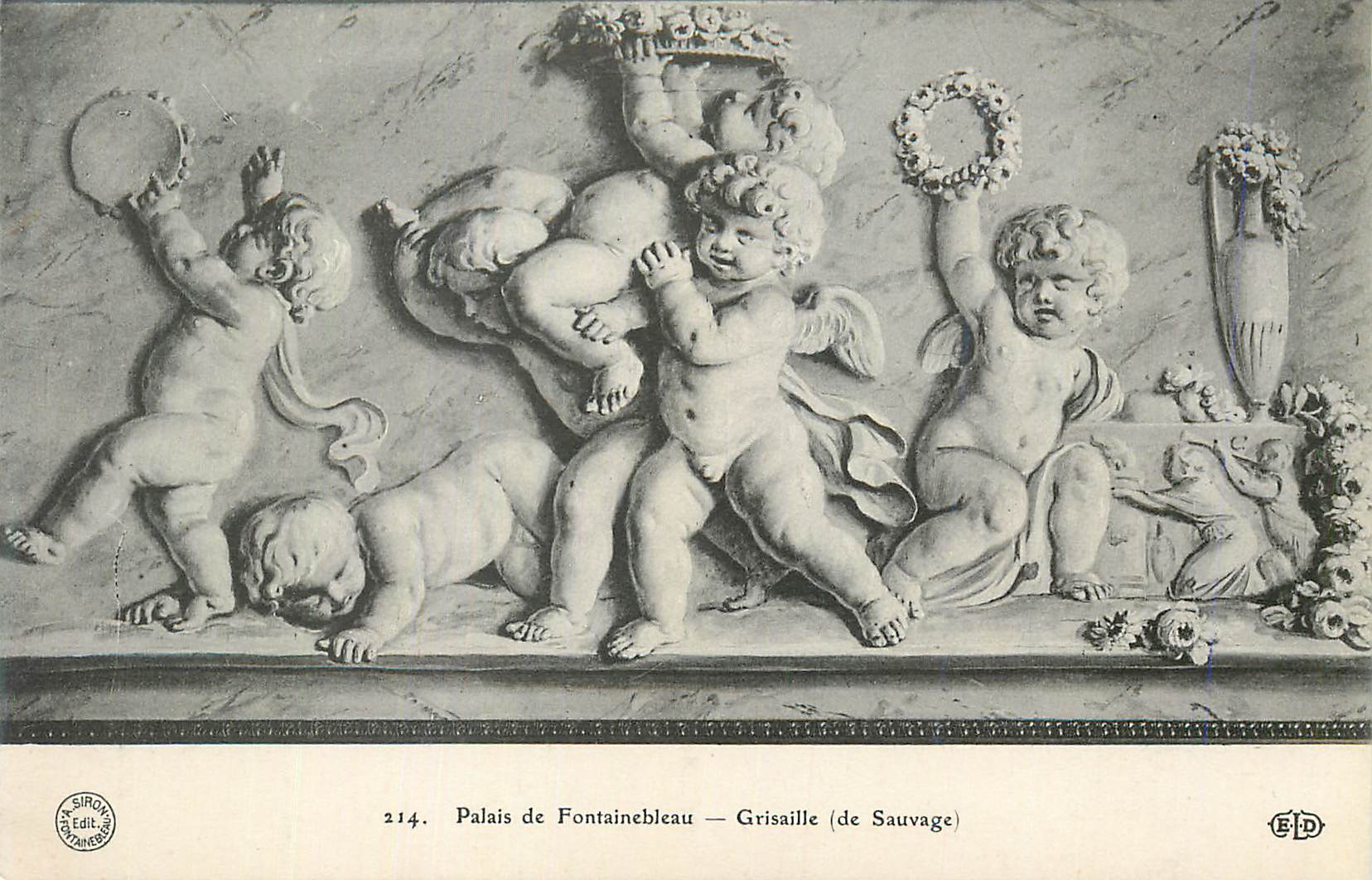 Schloss Fontainebleau — Grisaille (de Sauvage)