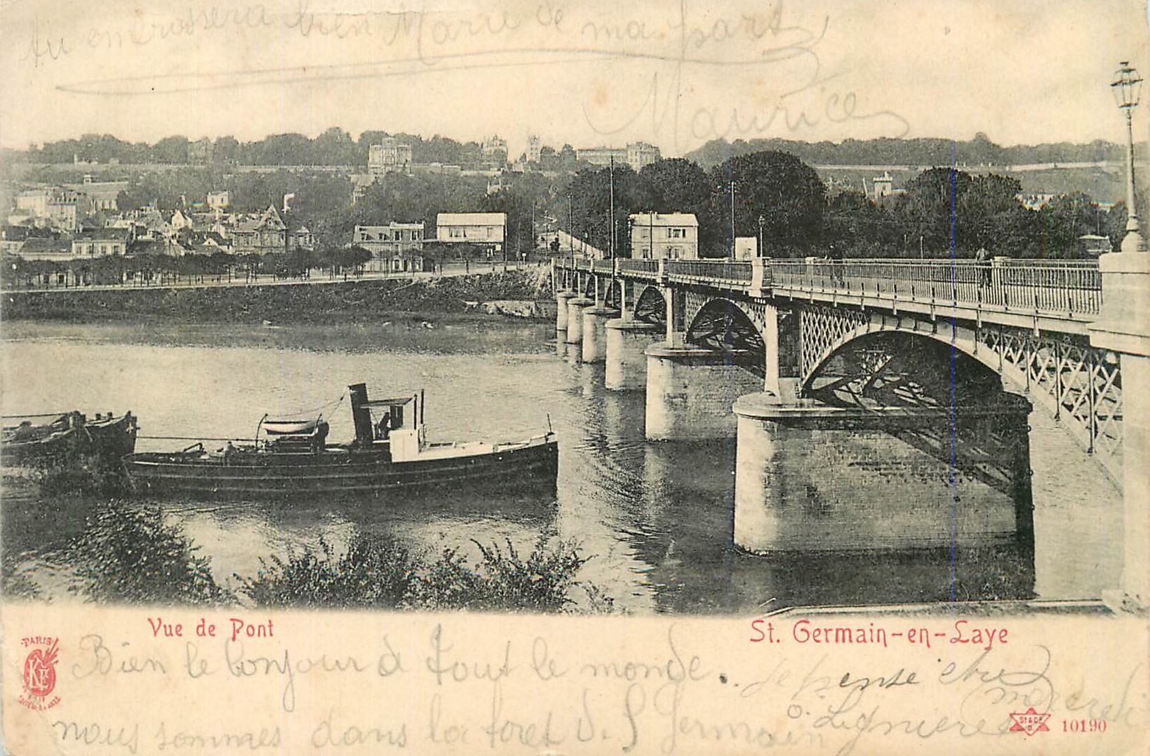 CPA Vue de Pont St Germain en Laye