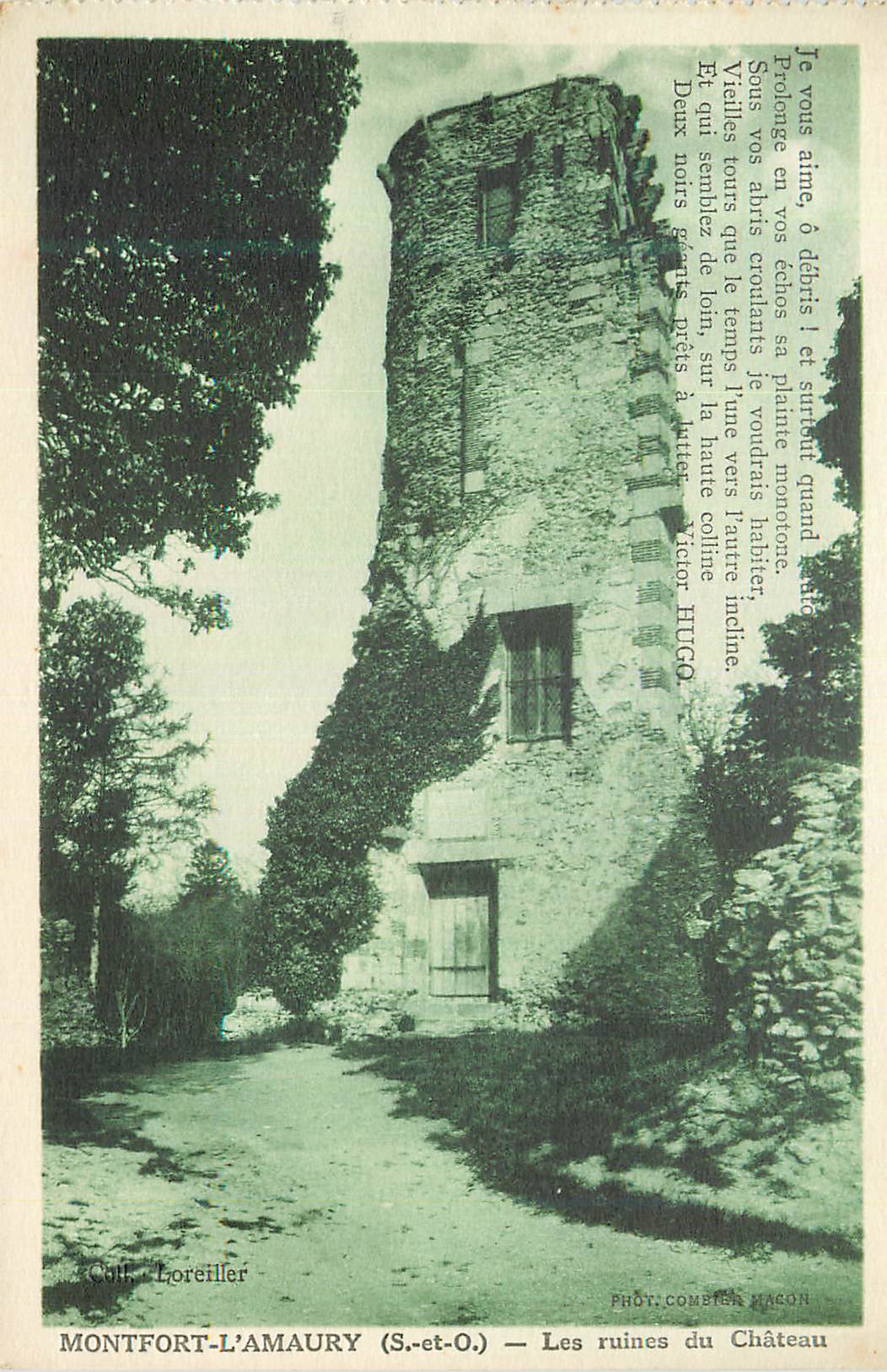 Montfort-l'Amaury (S.-et-O.) — Les ruines du Château — Victor Hugo