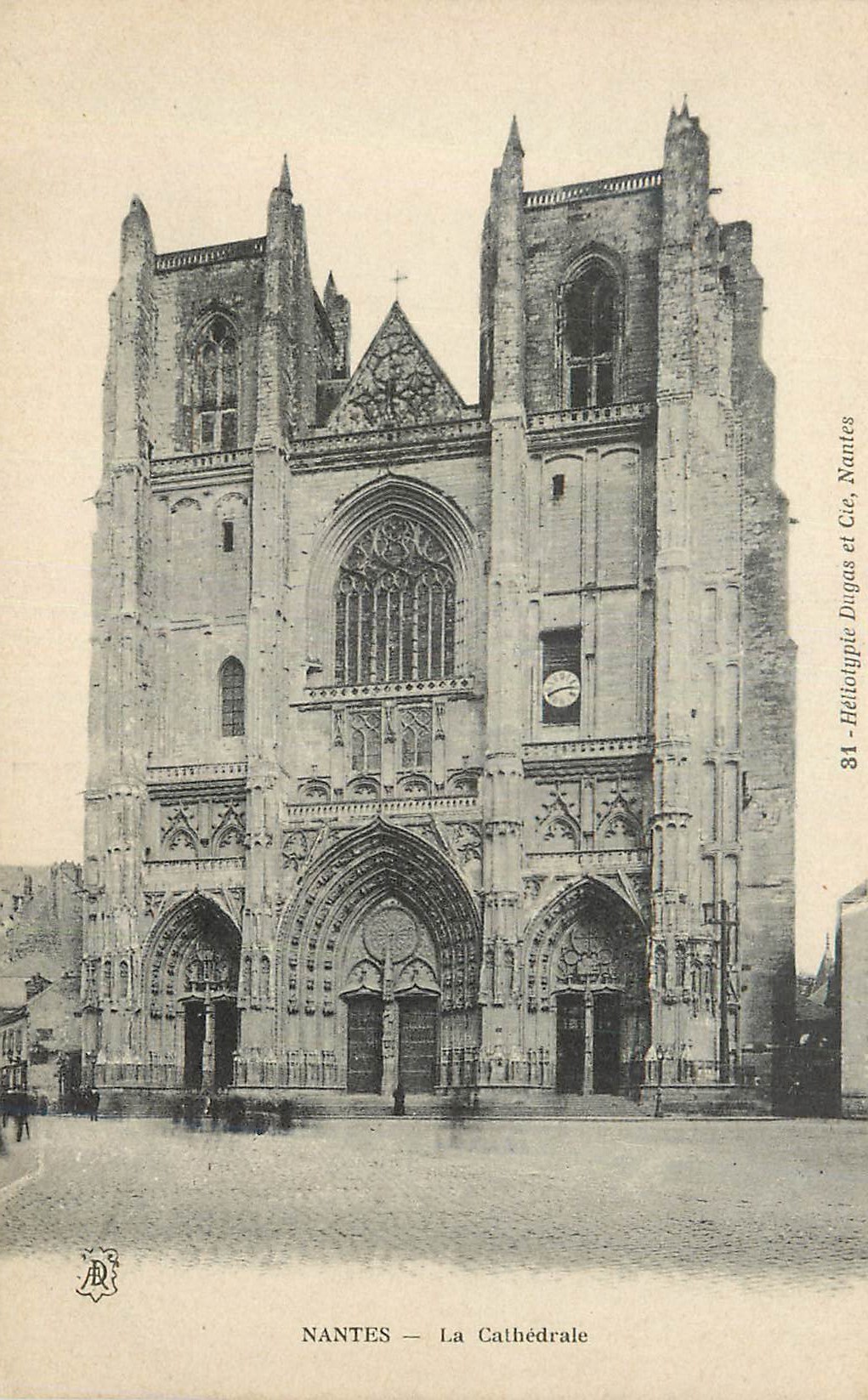 CPA Nantes La Cathedrale Heliotypie Dugar et Cie Nantes