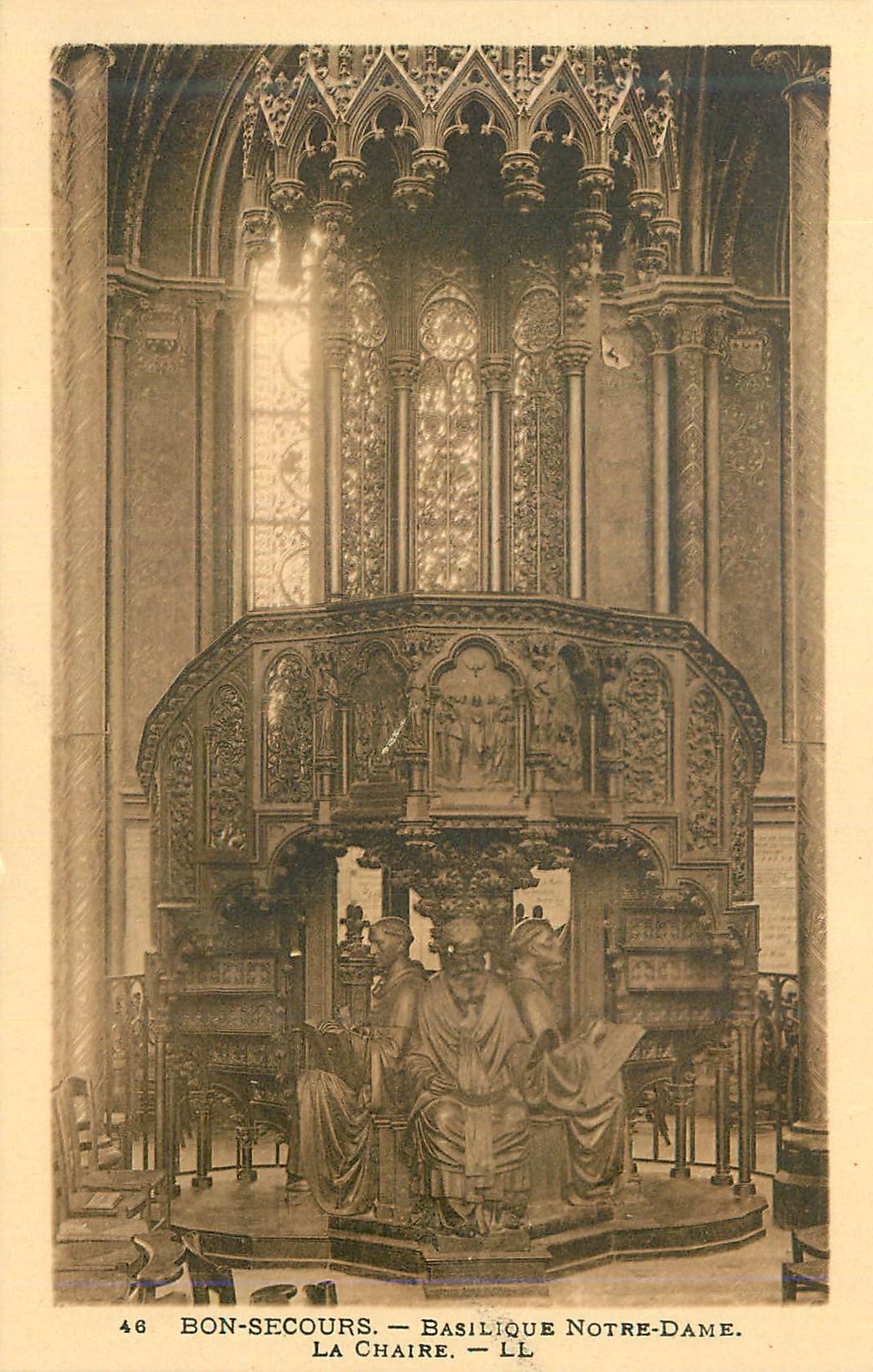 CPA Bon Secours Basilique Notre Dame La Chaire
