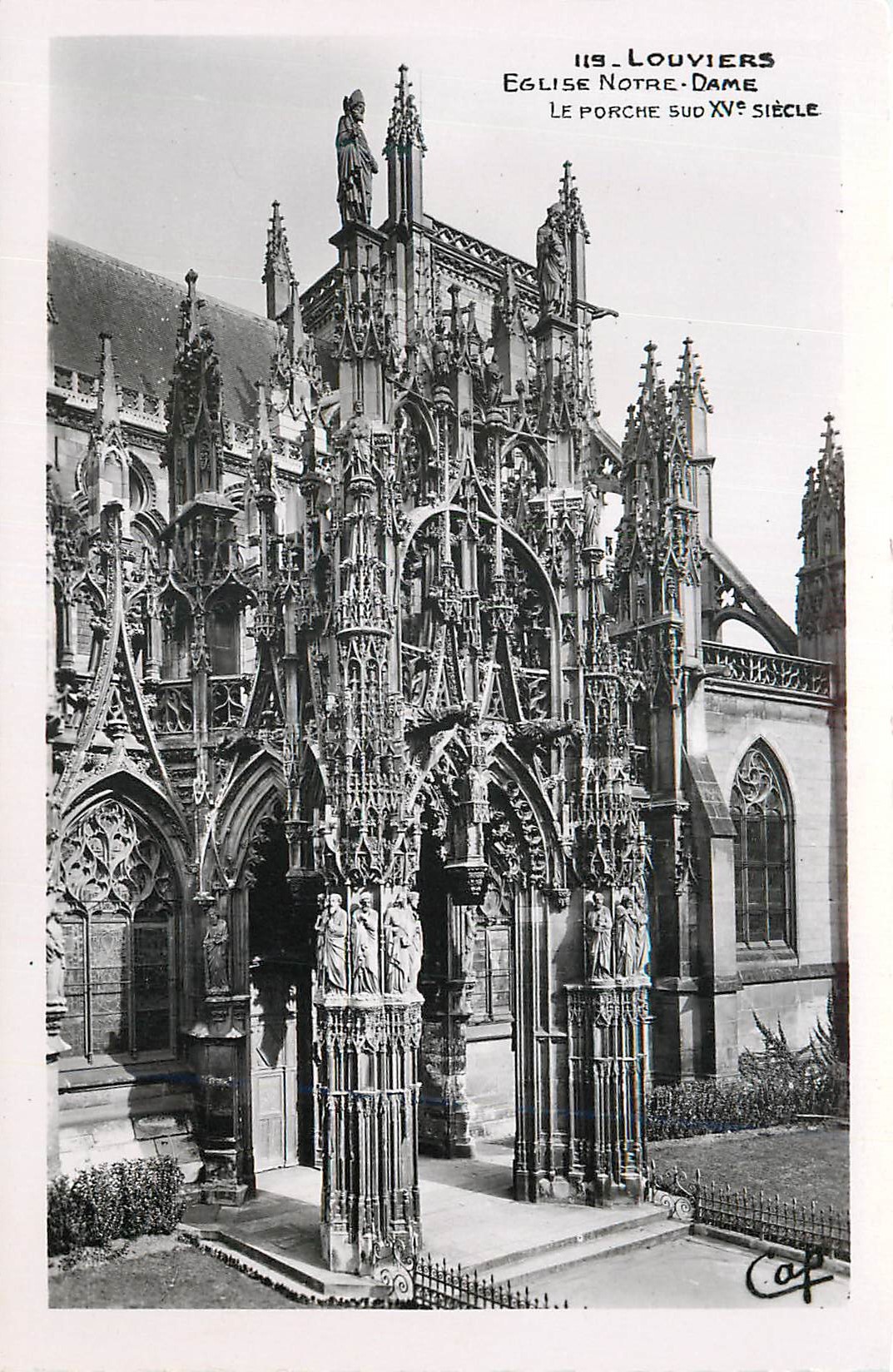 CPM Louviers Eglise Notre Dame Le Porche sud xv siecle