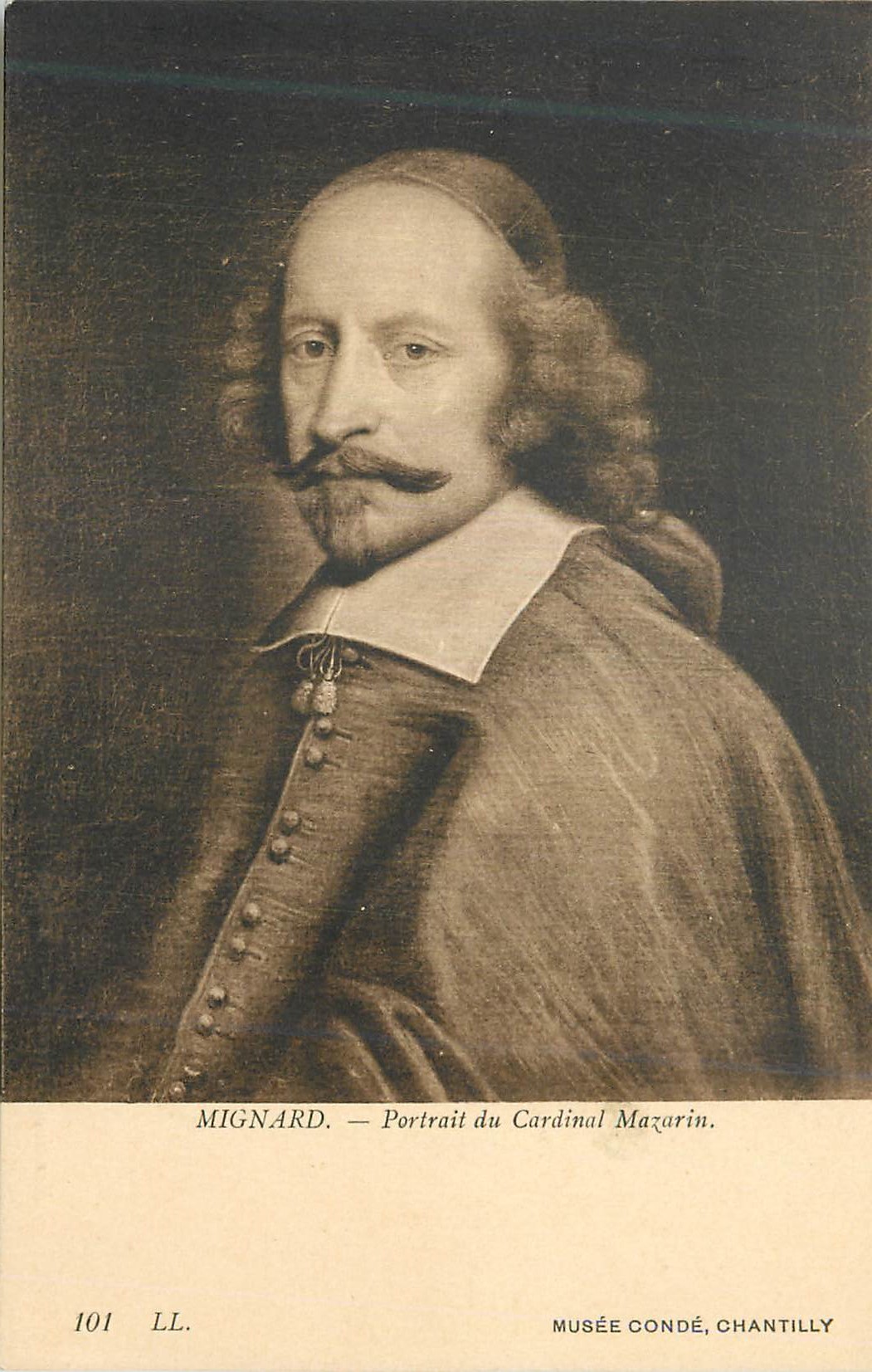 CPA Mignard Portrait du Cardinal Mazarin Musee Conde Chantilly