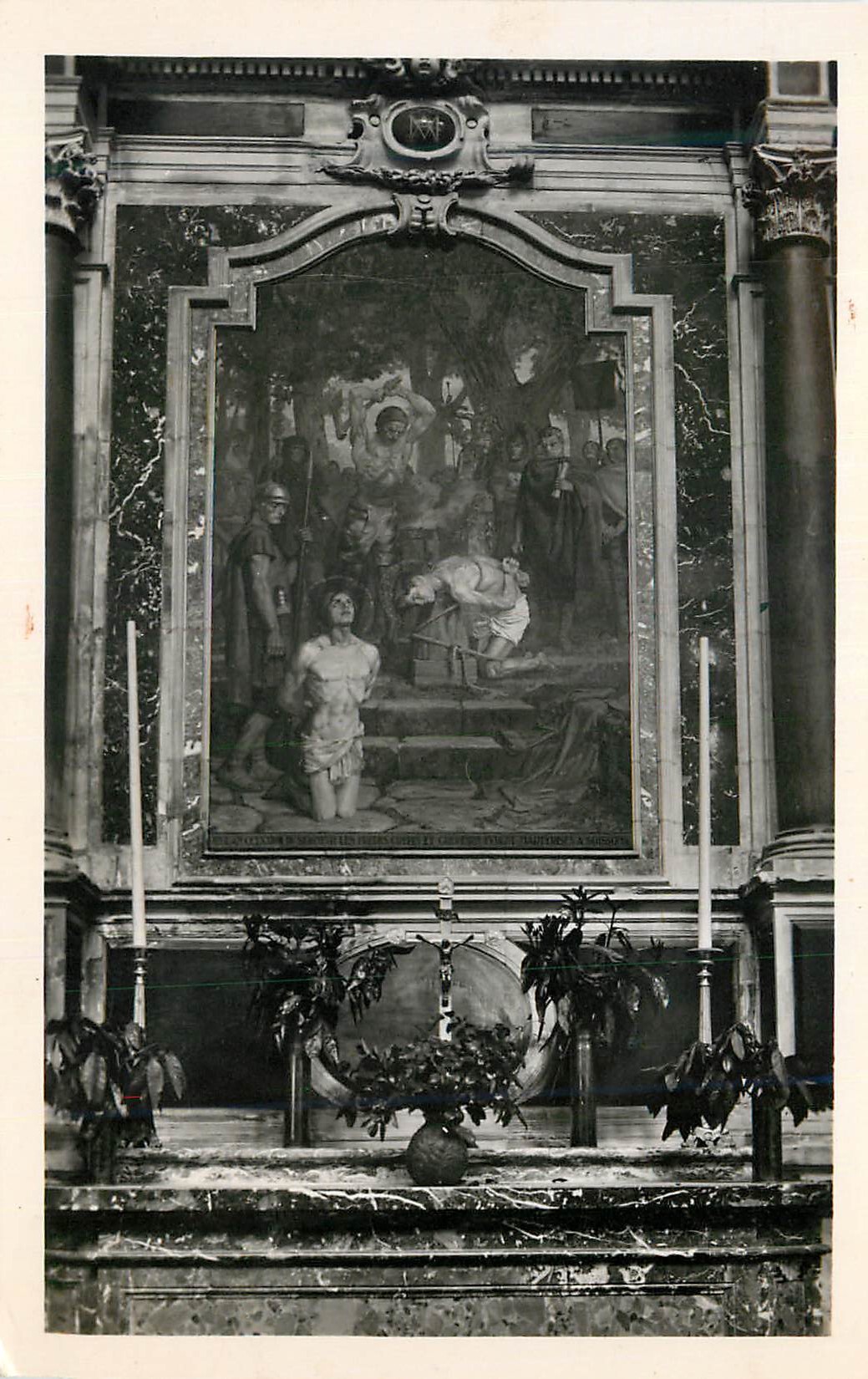 CPM Soissons Aisne Le tableau de Rubens a la Cathedrale