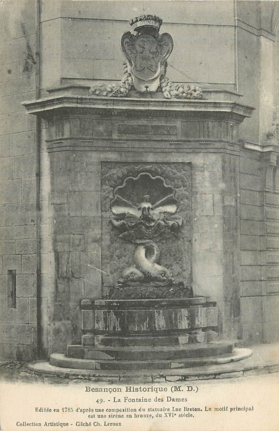 CPA Besancon historique M D La Fontaine de Dames
