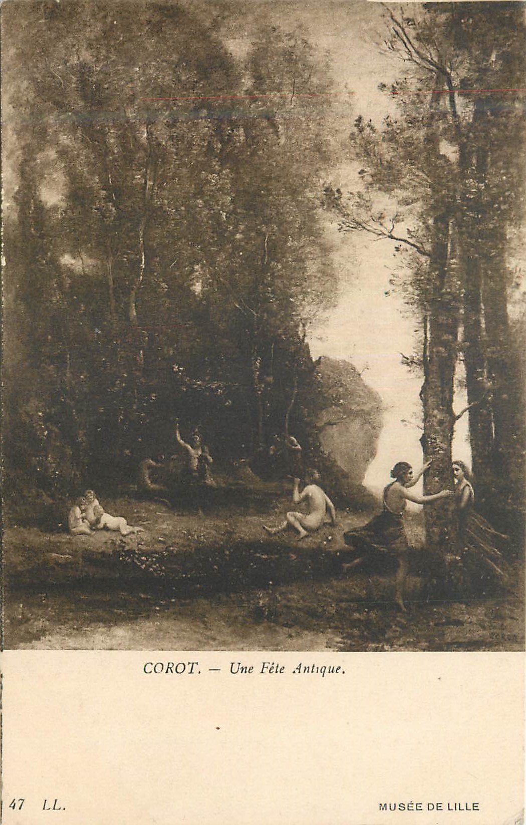 CPA Corot Une Fete Antique