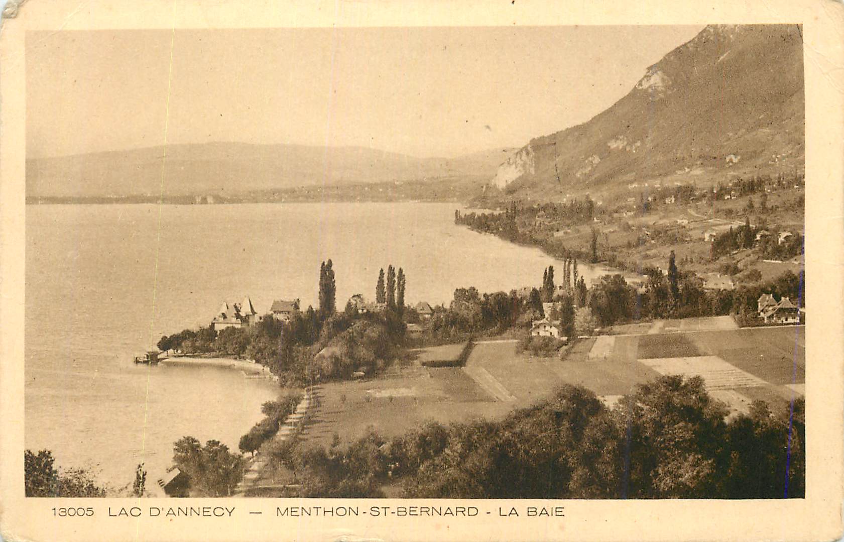 CPA Lac d Annecy Menthon St Bernard La Baie