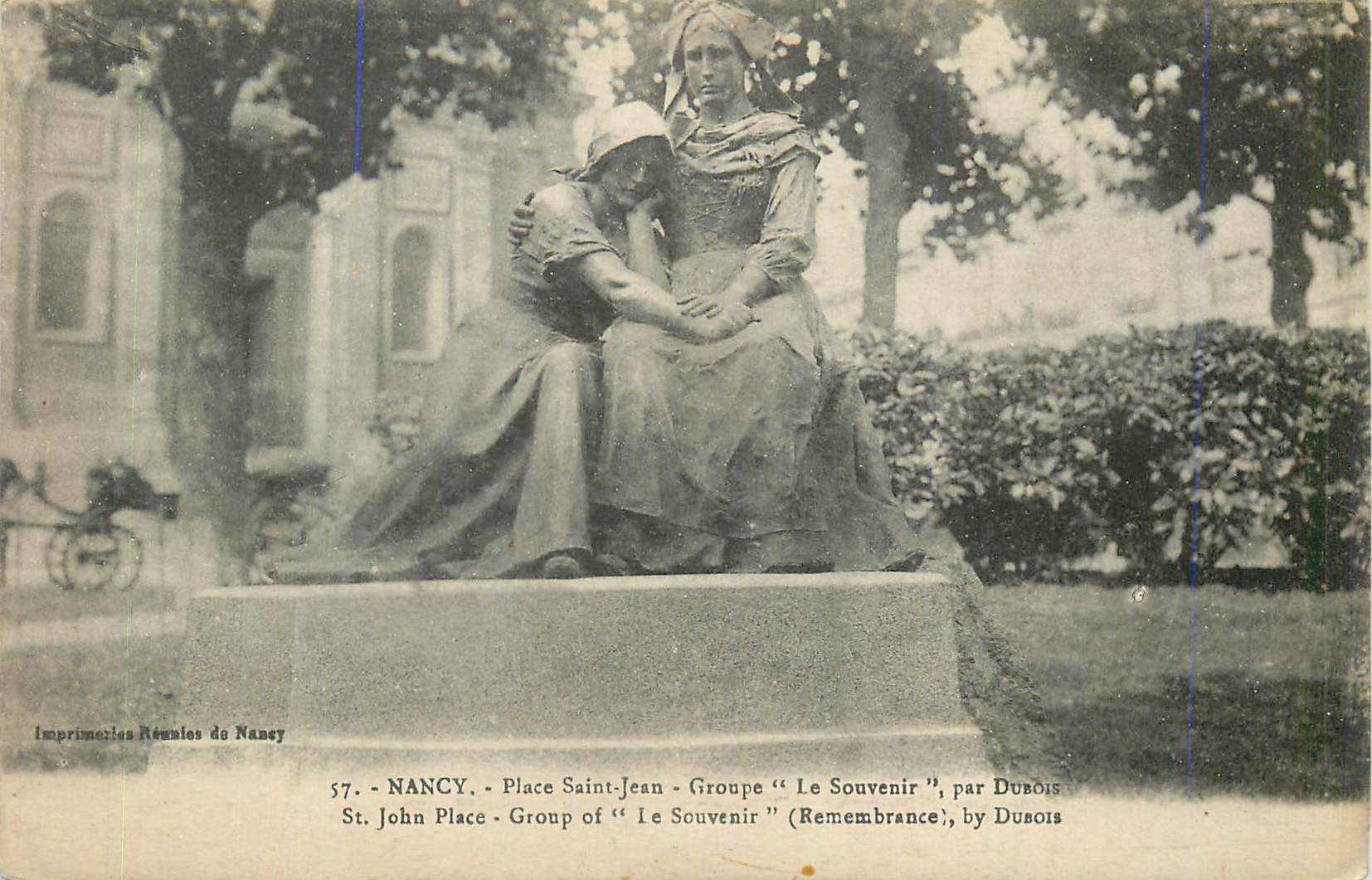 CPA Nancy Place Saint Jean Groupe Le Souvenir par Dubois