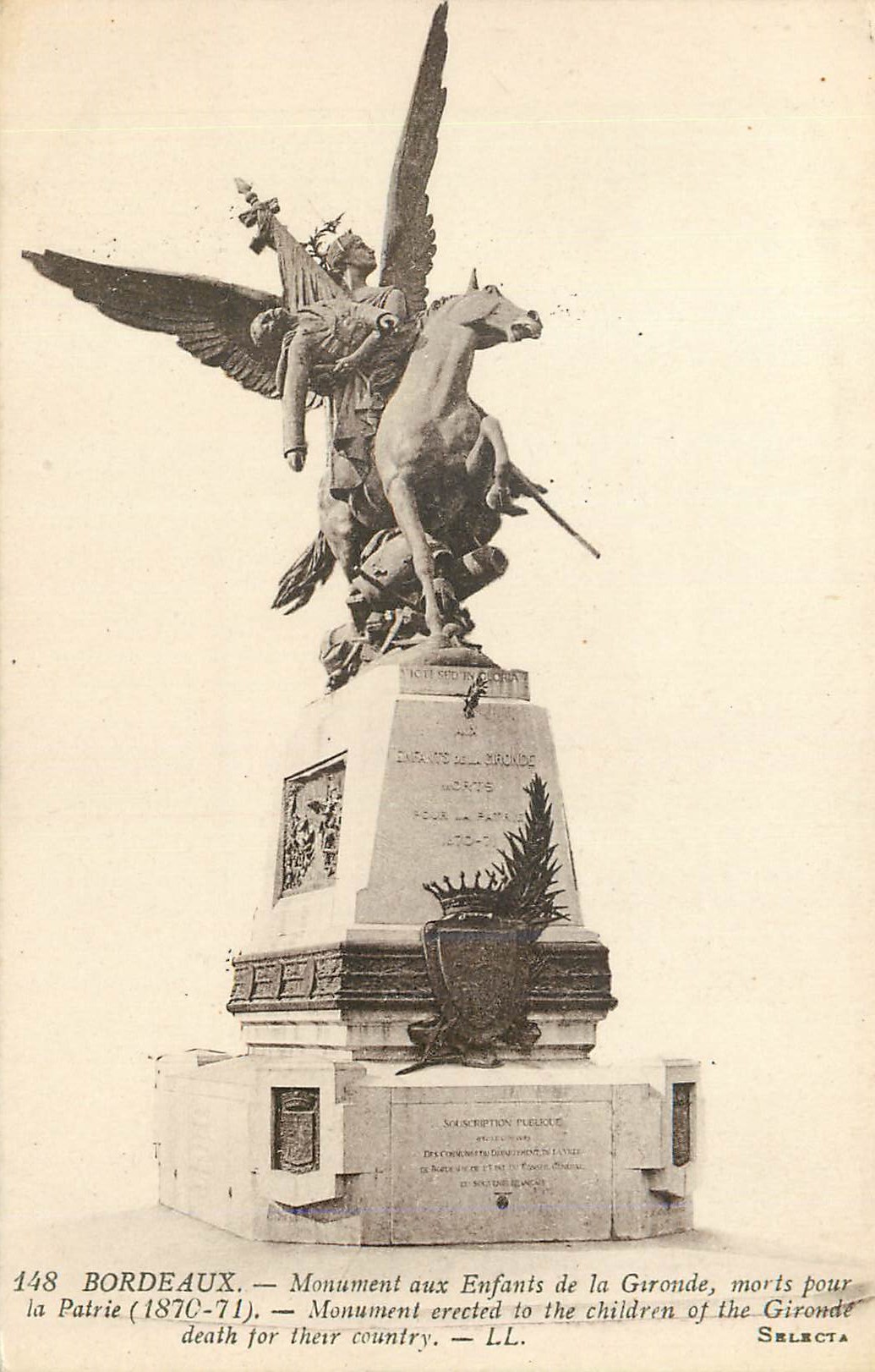CPA Bordeaux Monument aux enfants de la Gironde morts pour la Patrie