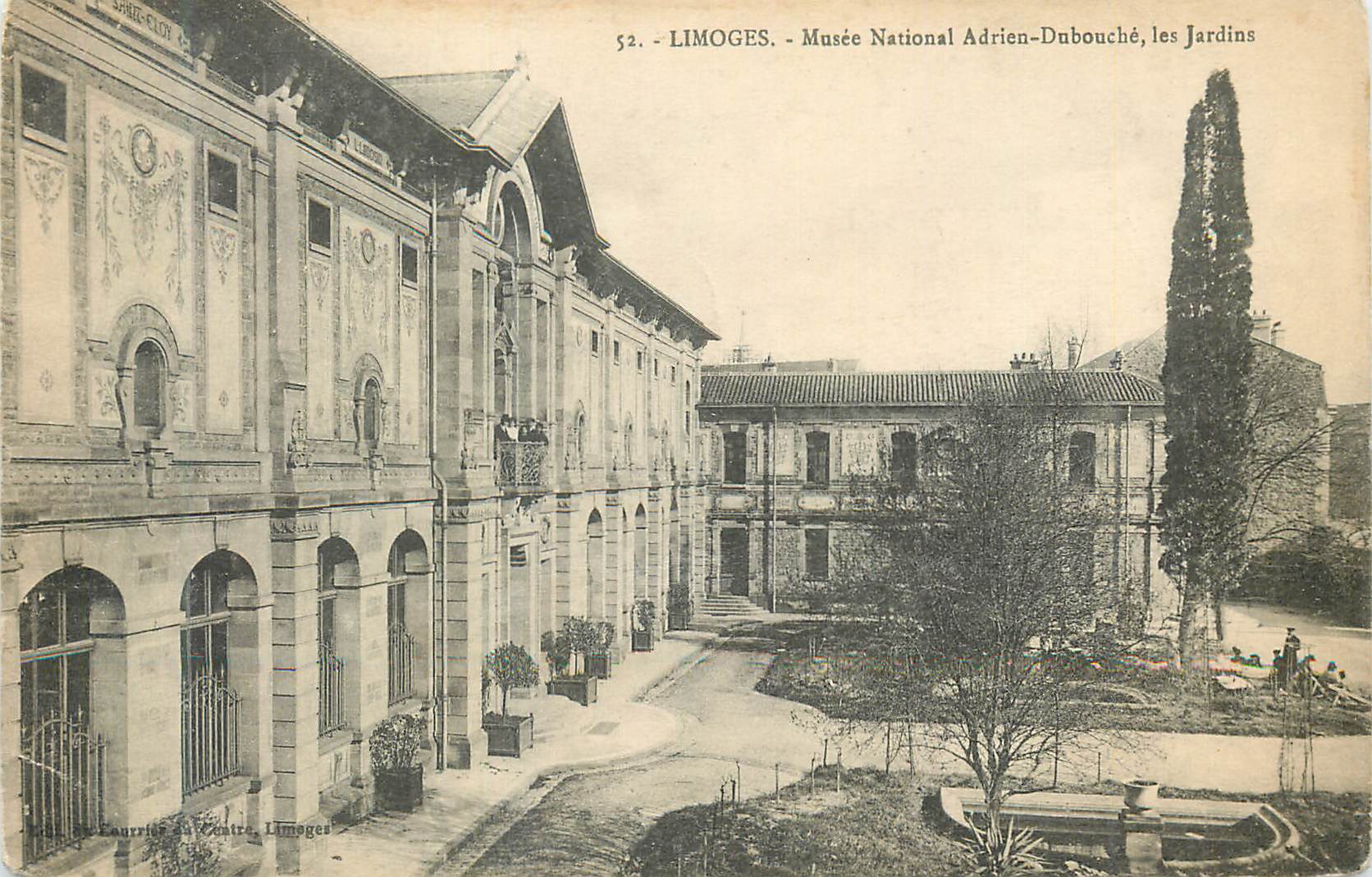 CPA Limoges Musee National Adrien dubouche les Jardins