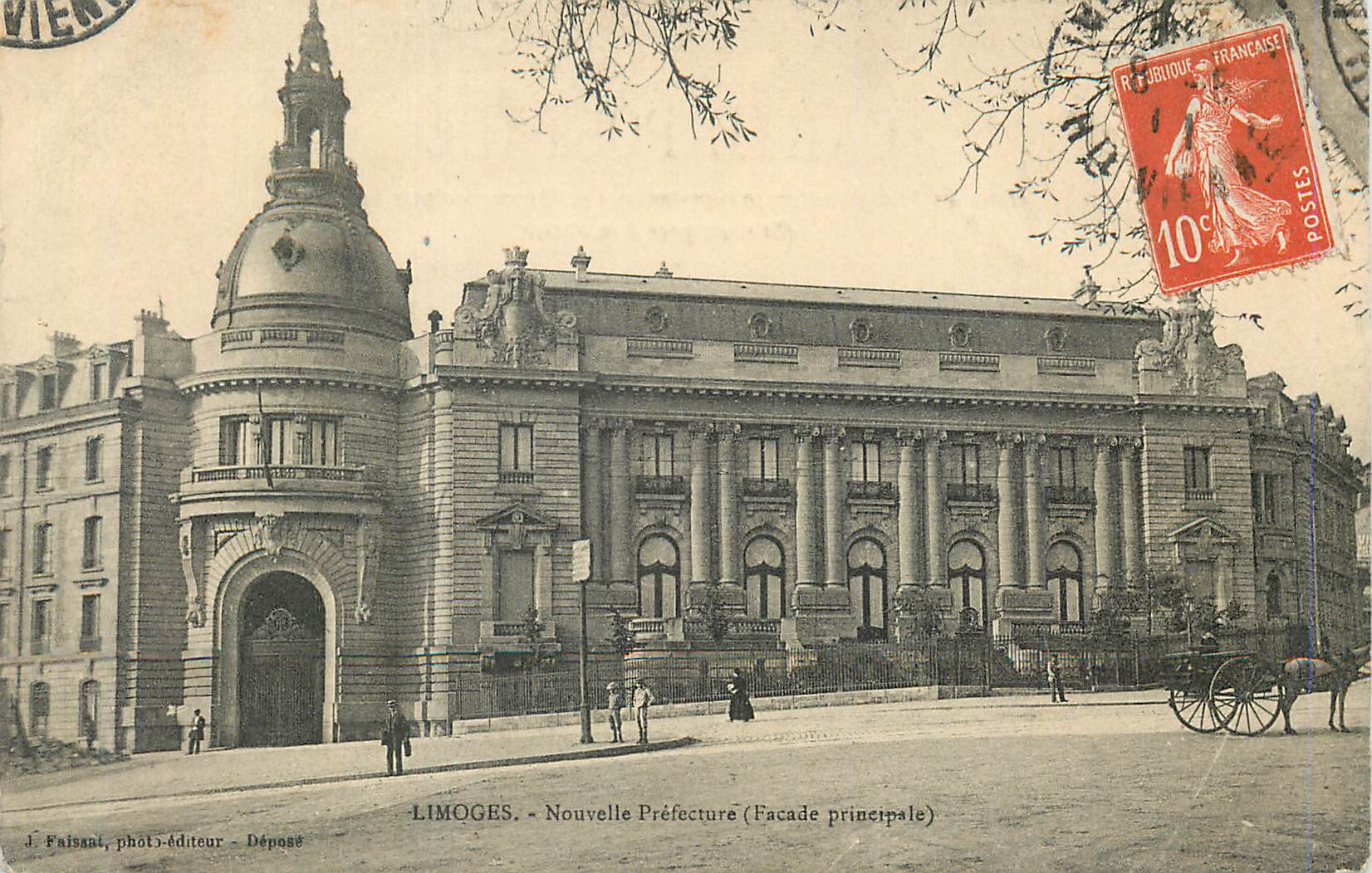 CPA Limoges Nouvelle Prefecture Facade principale