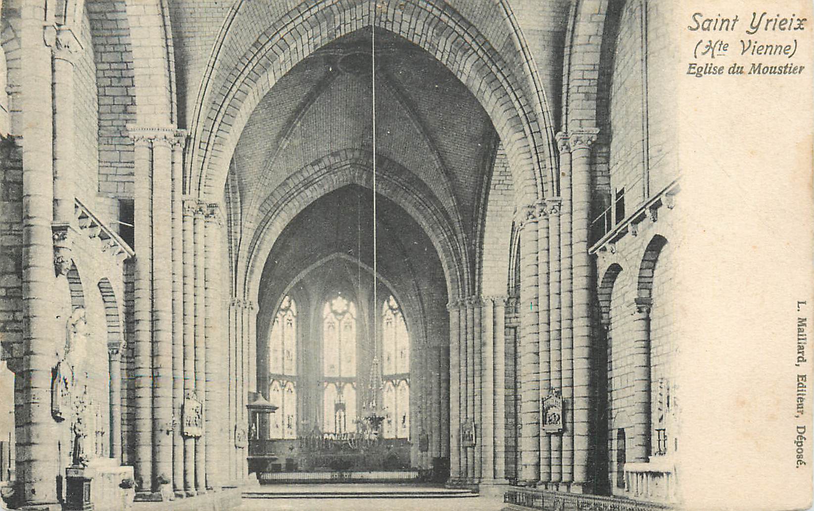 CPA Saint Yrieix  Hte Vienne Eglise du Moustier