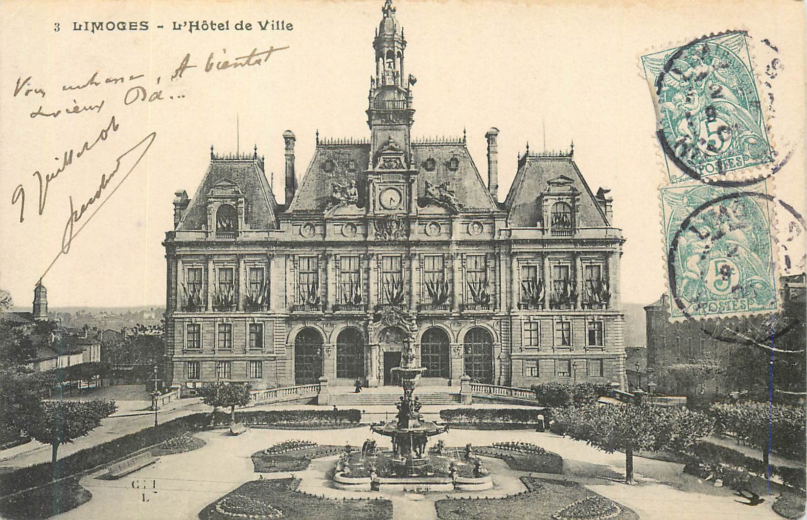 CPA Limoges Hotel de Ville
