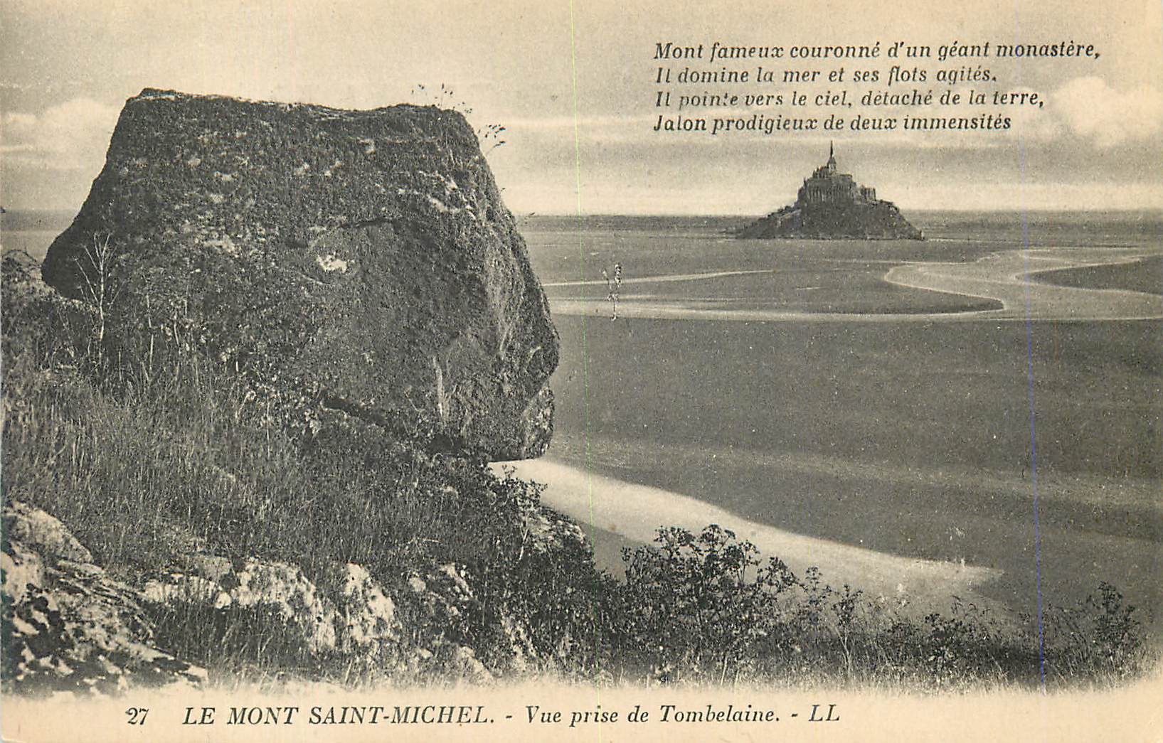 CPA Le Mont Saint Michel Vue prise de Tombelaine