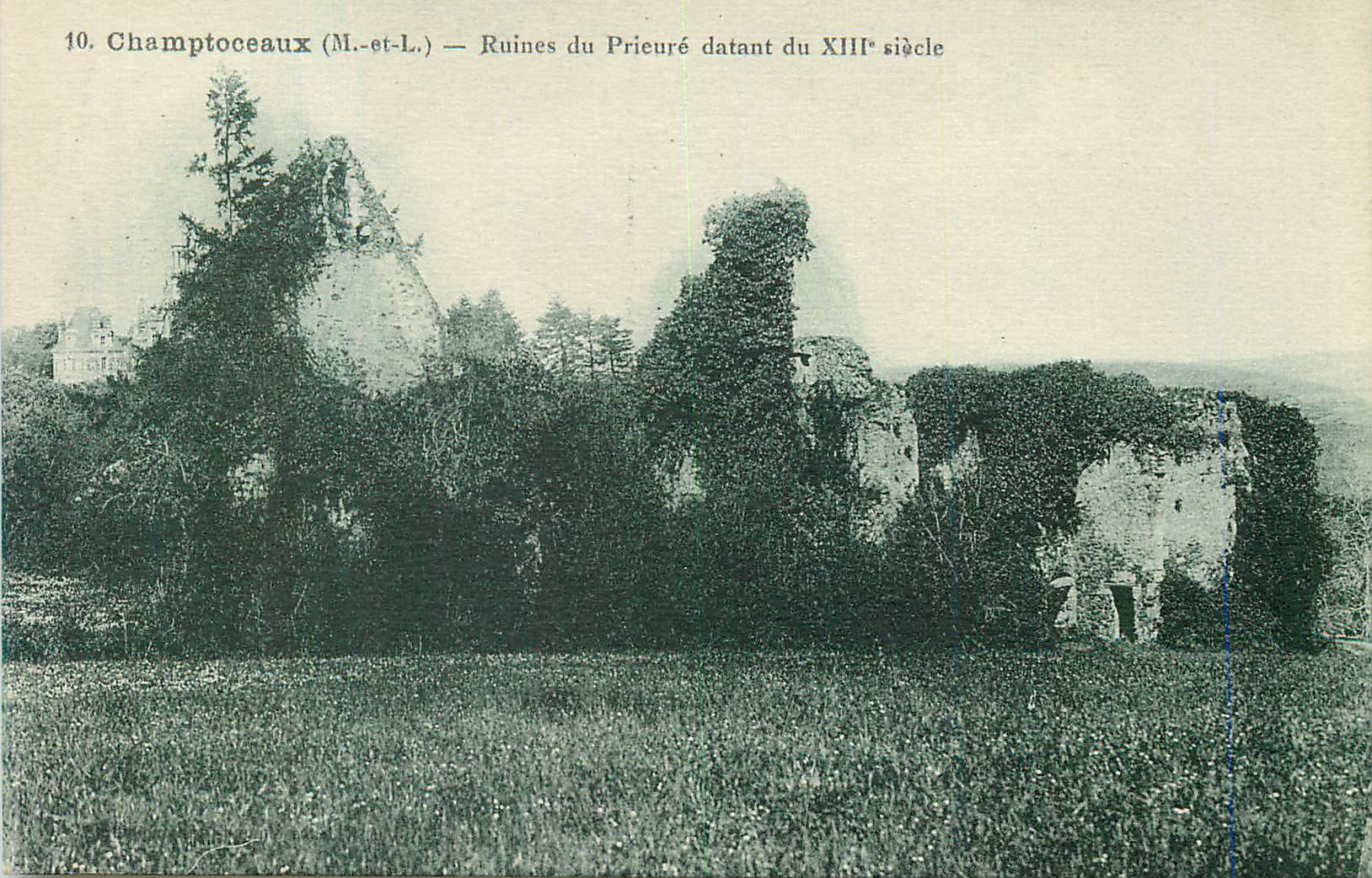 CPA Champtoceaux M et L Ruines du Prieure datant du xiii siecle