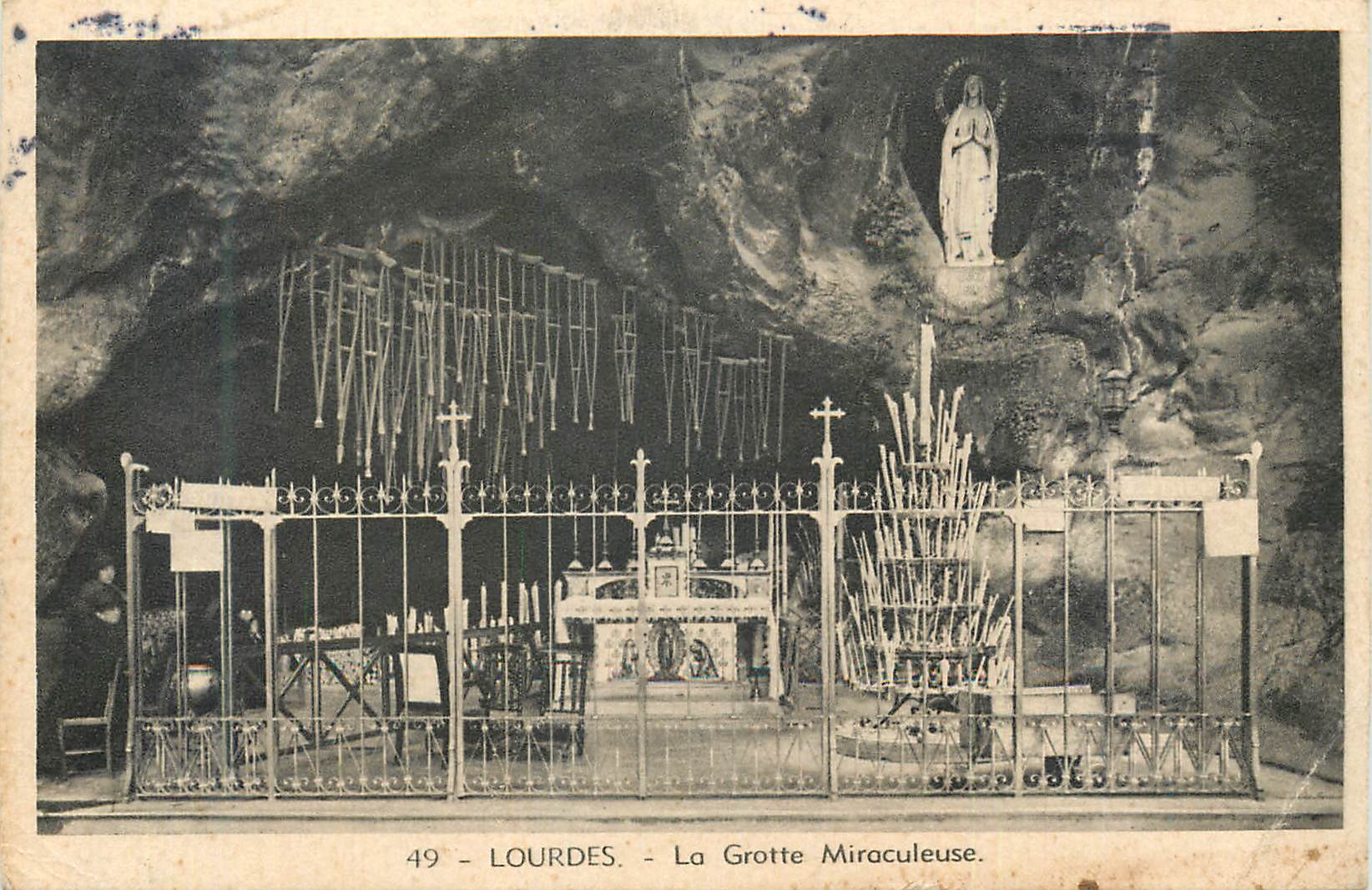 CPA Lourdes a Grotte Miraculeuse