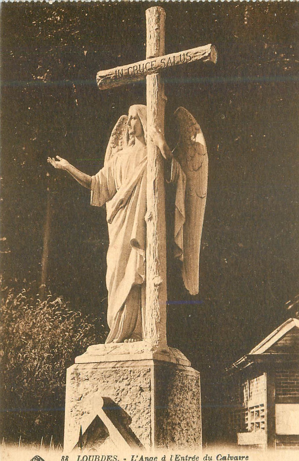 Lourdes - Der Engel am Eingang zum Calvary — Verlag Lourdes, n° 88