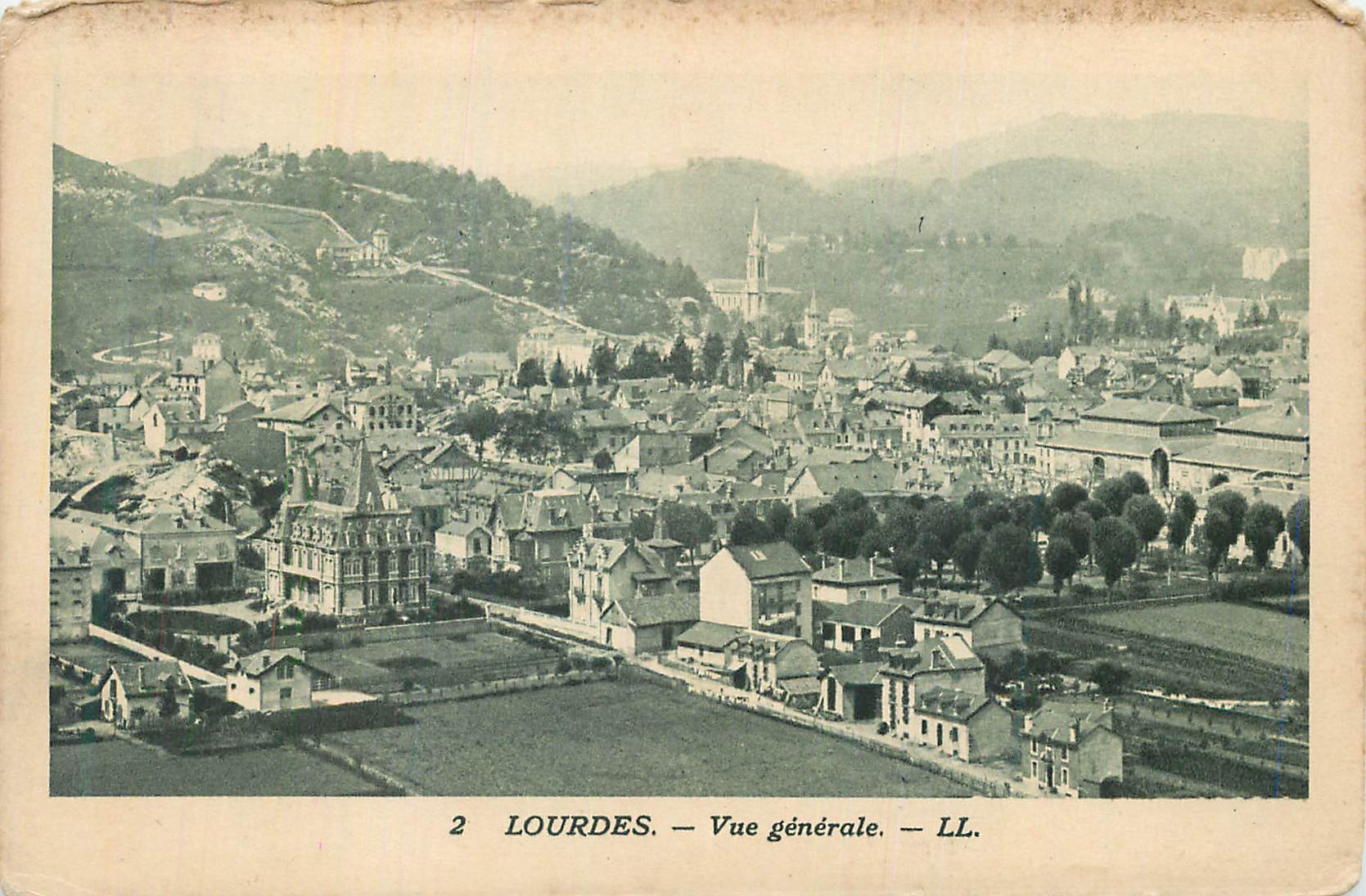 CPA Lourdes Vue generale