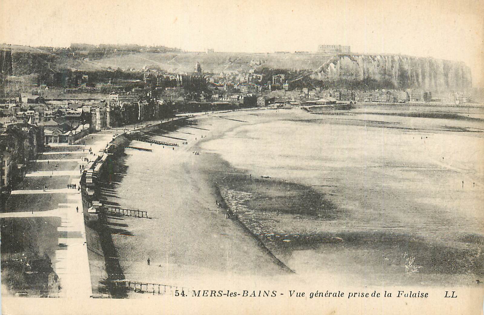 CPA Mers les Bains Vue generale prise de la Falaise