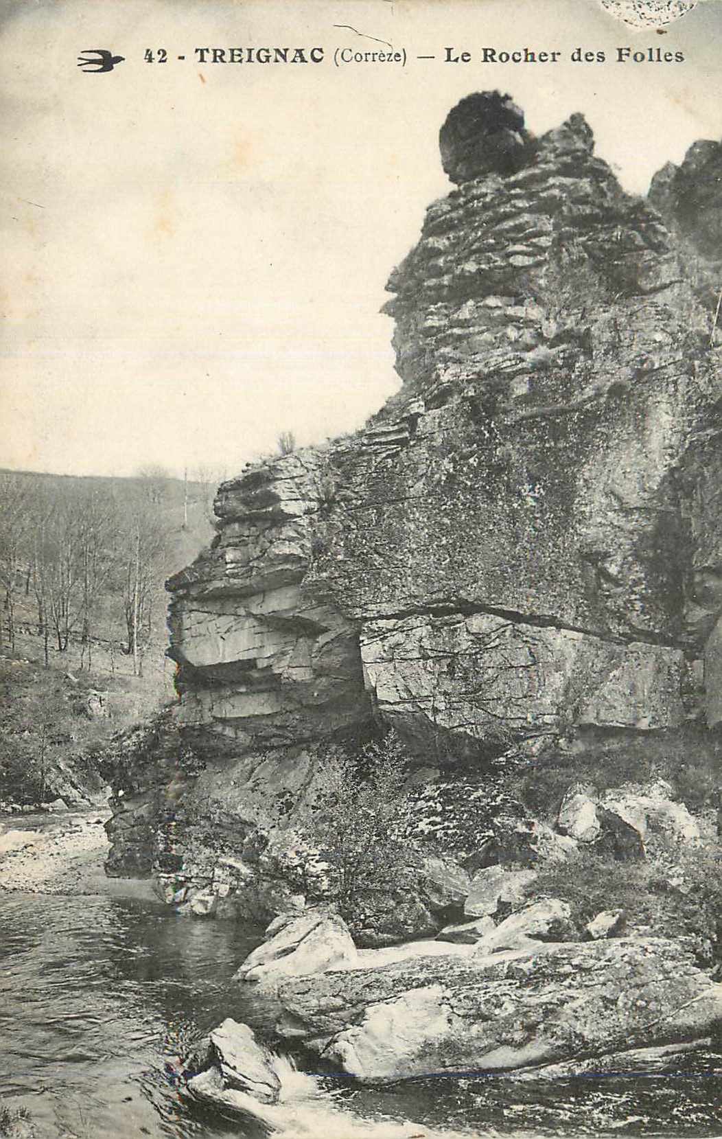 CPA Treignac Correze Le Rocher des Folles